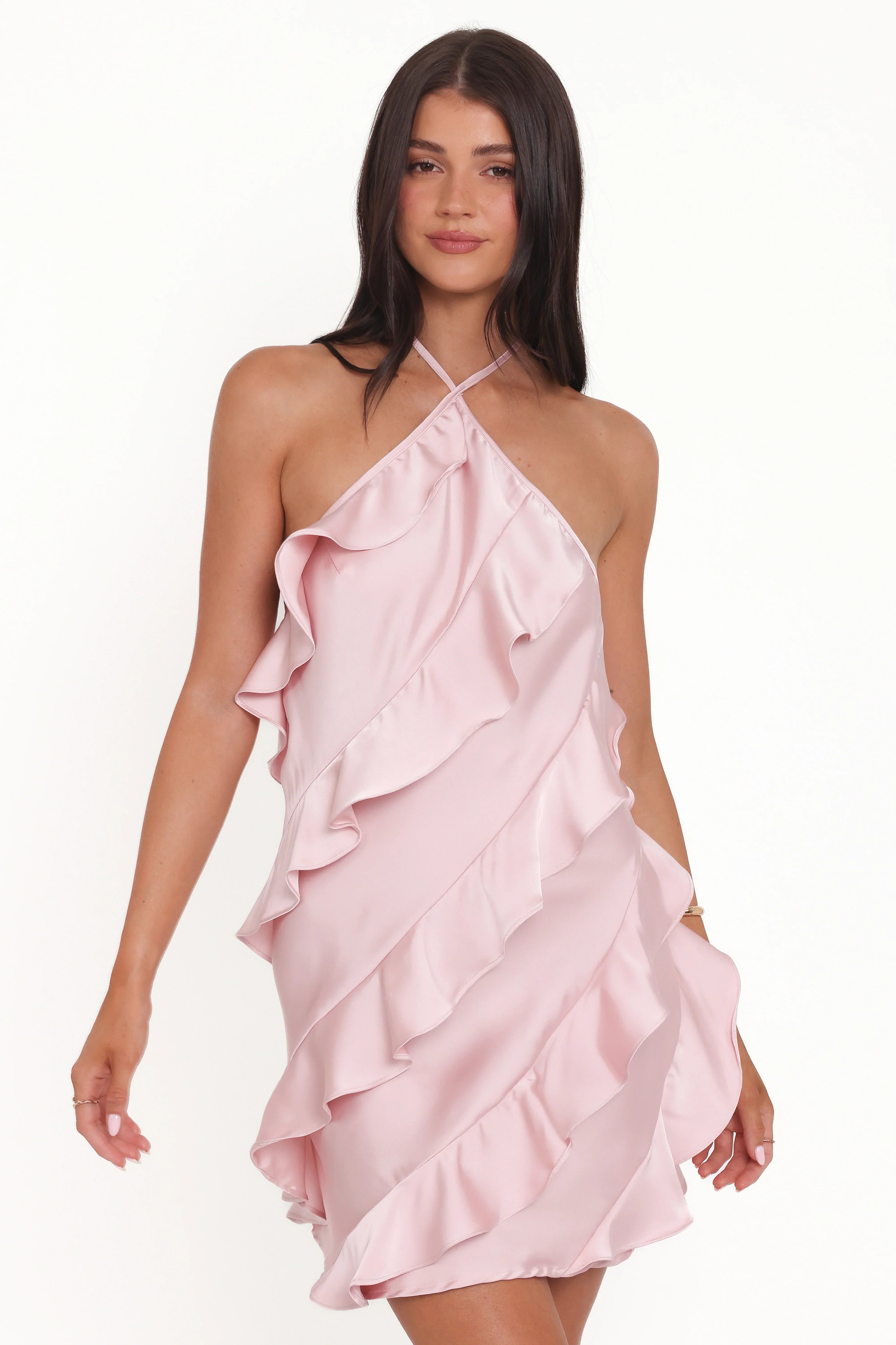 Mini-robe dos nu Valery - Rose