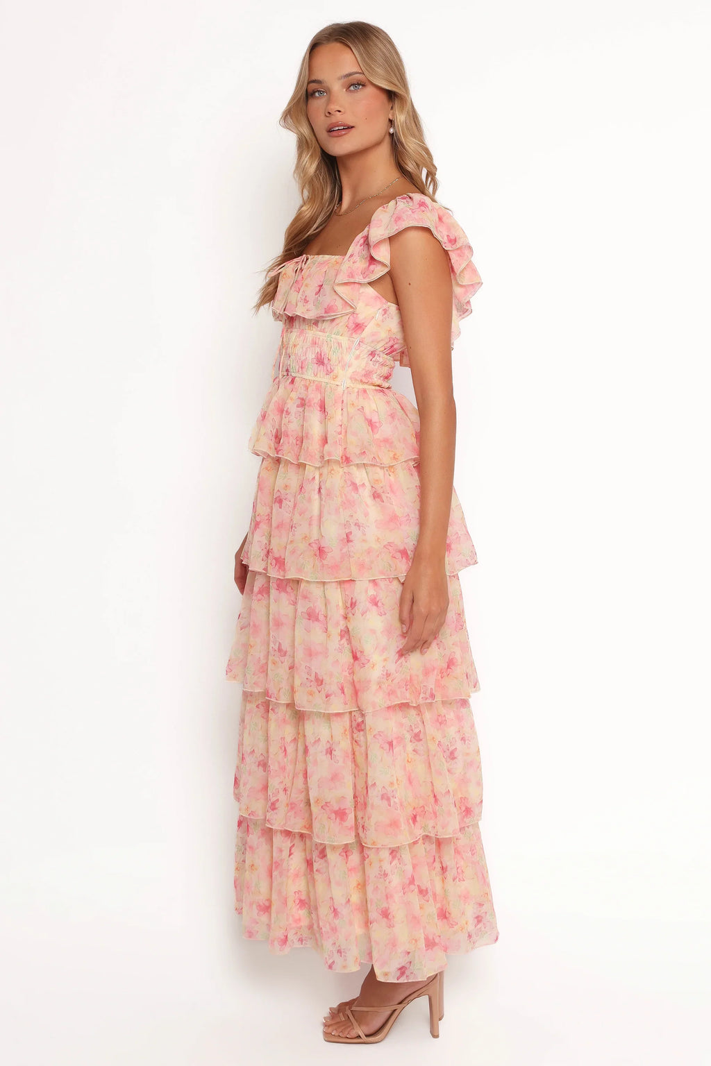 Belle Maxi Dress - Pink Floral