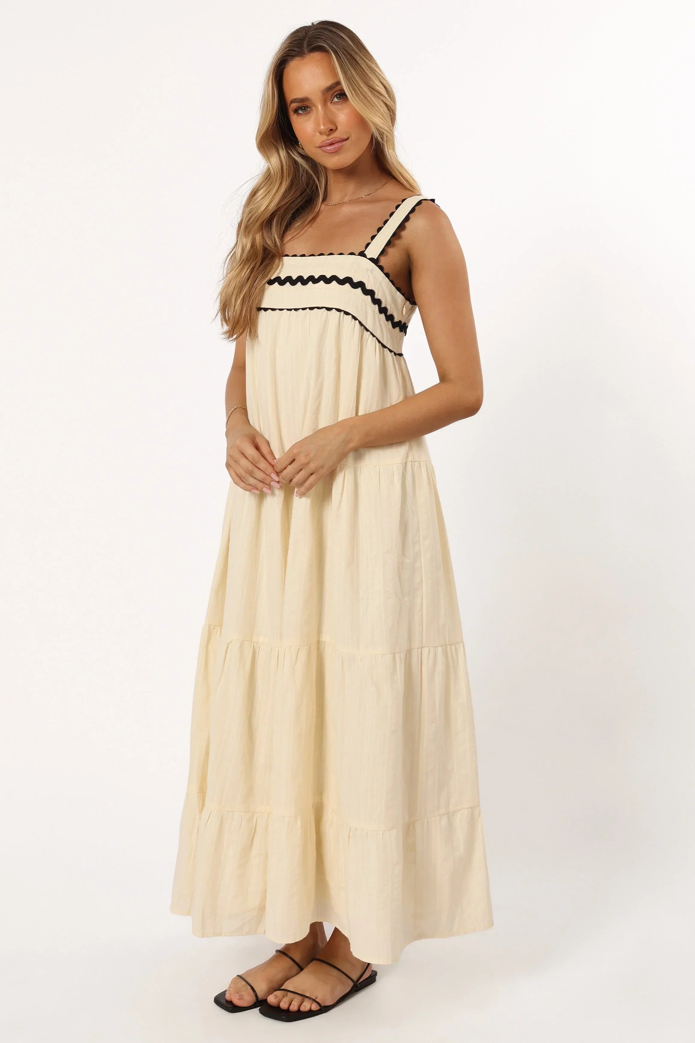 Robe midi Monroe - Crème