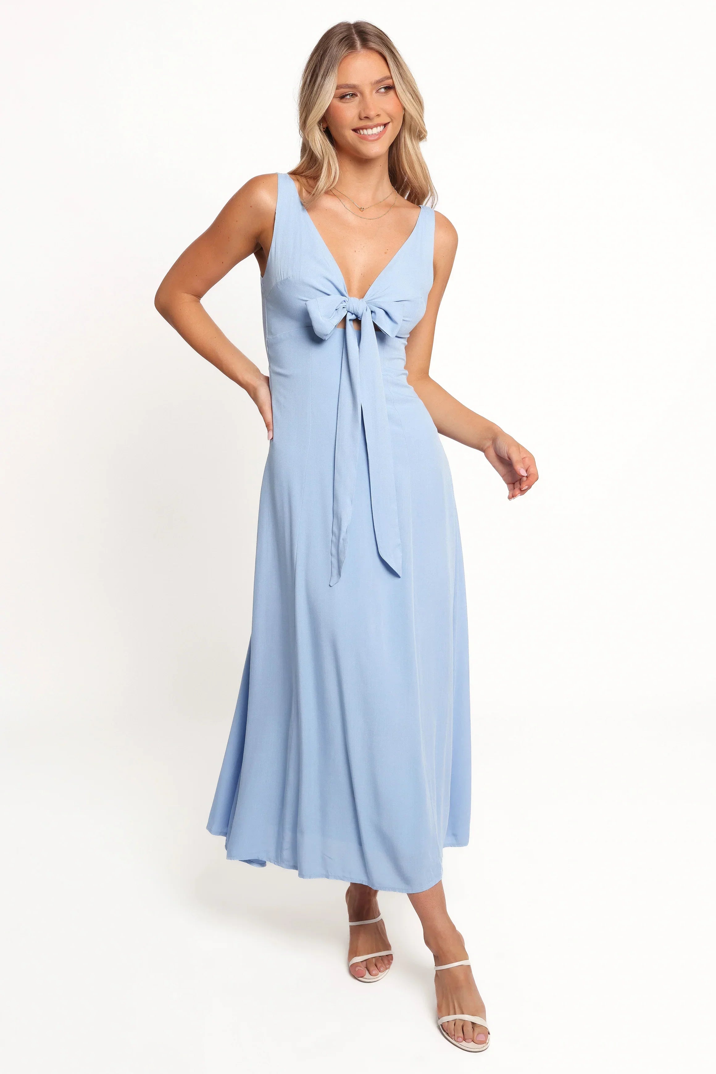 Robe midi Archer - Bleu pervenche