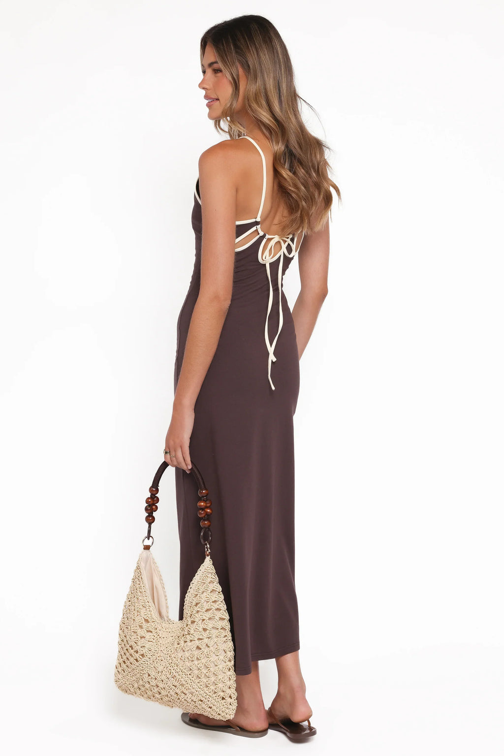 Robe longue Fiona - Espresso