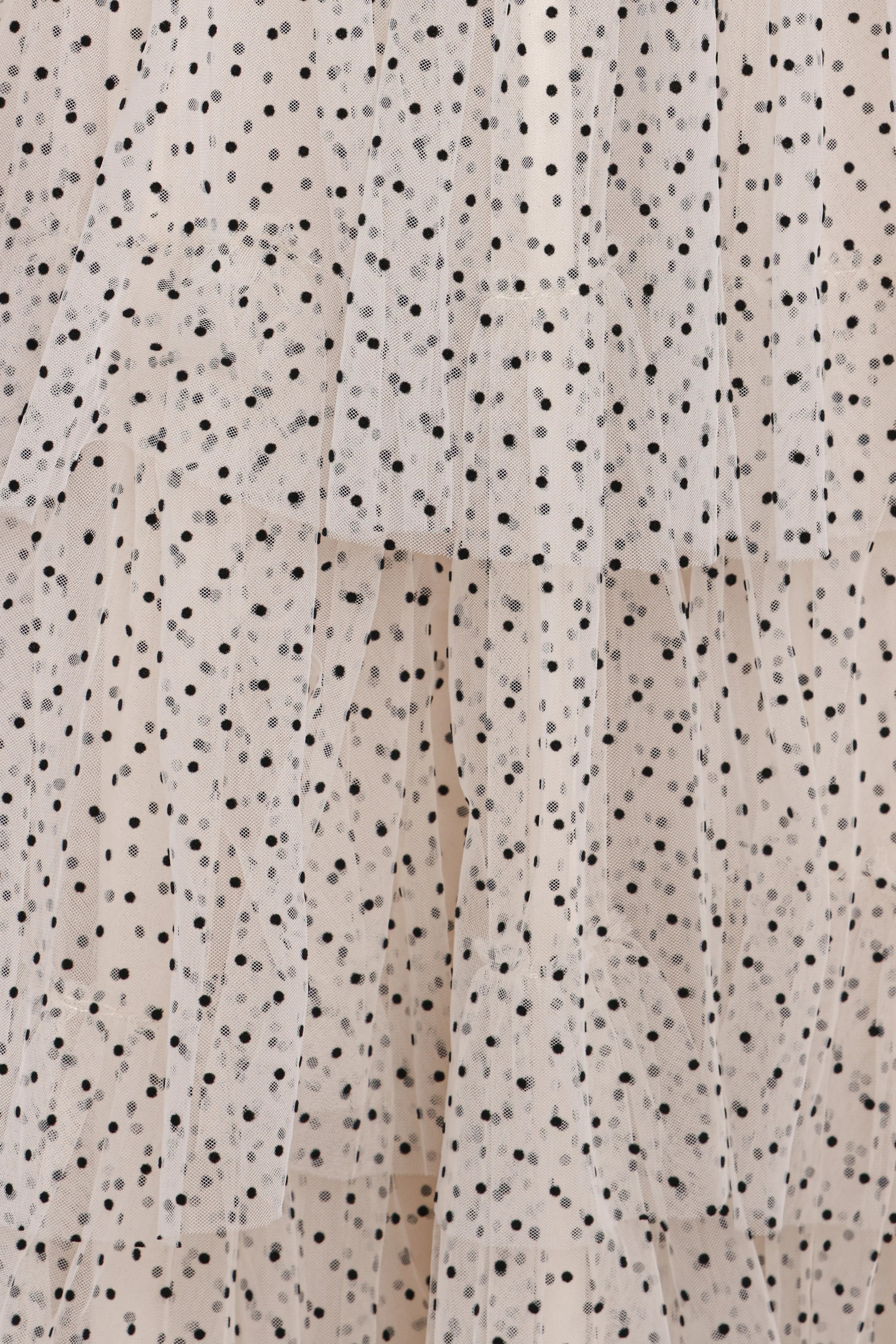 Robe longue Belle - Crème à pois