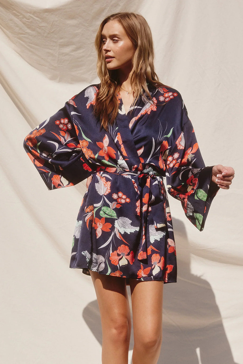 Robe Courte Manches Longues Clerice - Bleu Marine