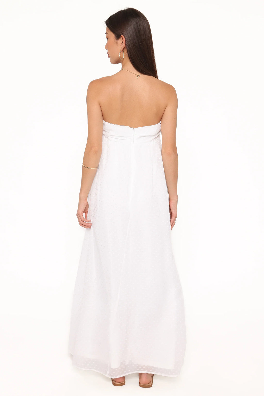 Robe longue bustier Vee - Blanc