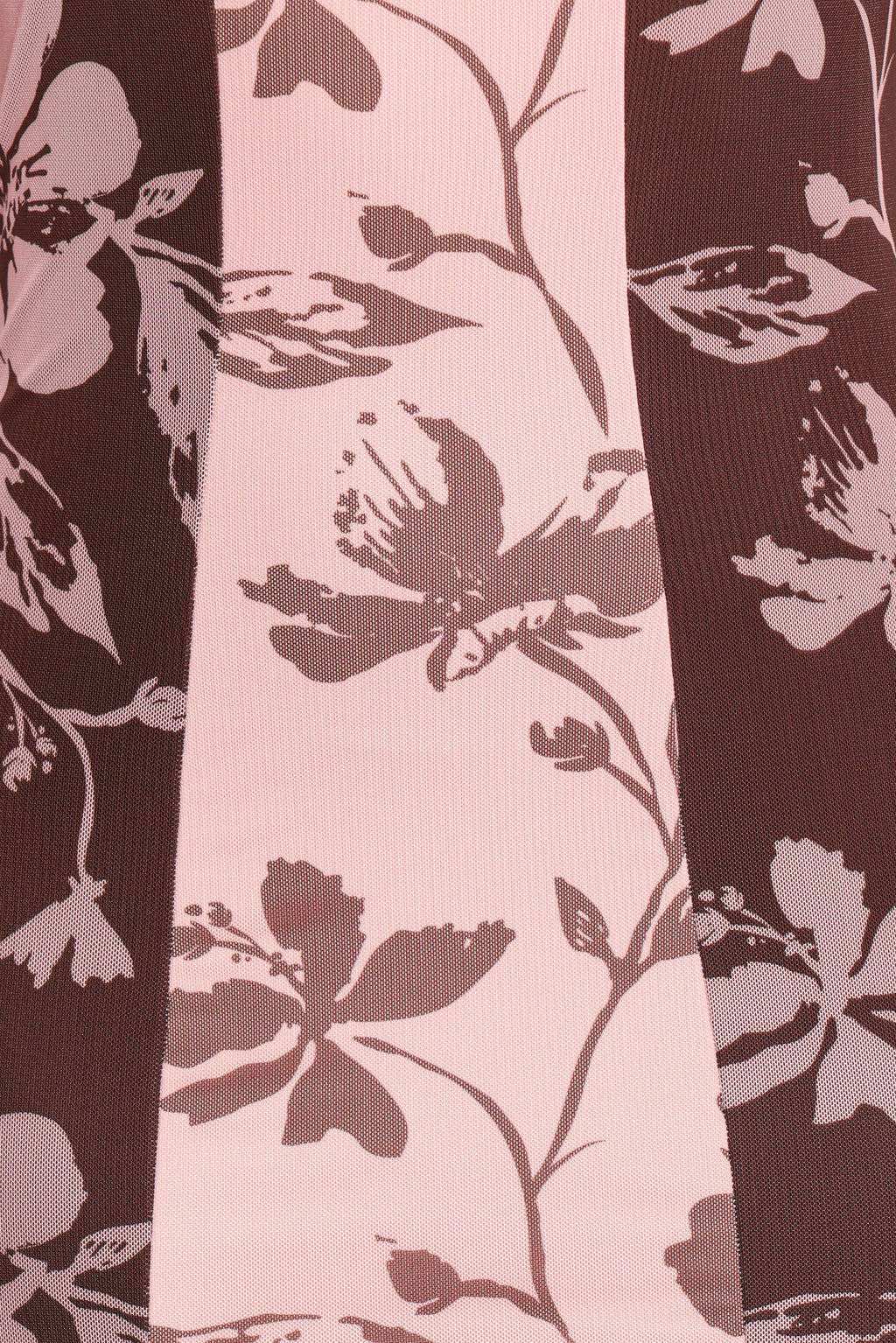 Robe longue Bellatrix en fleurs roses et marron