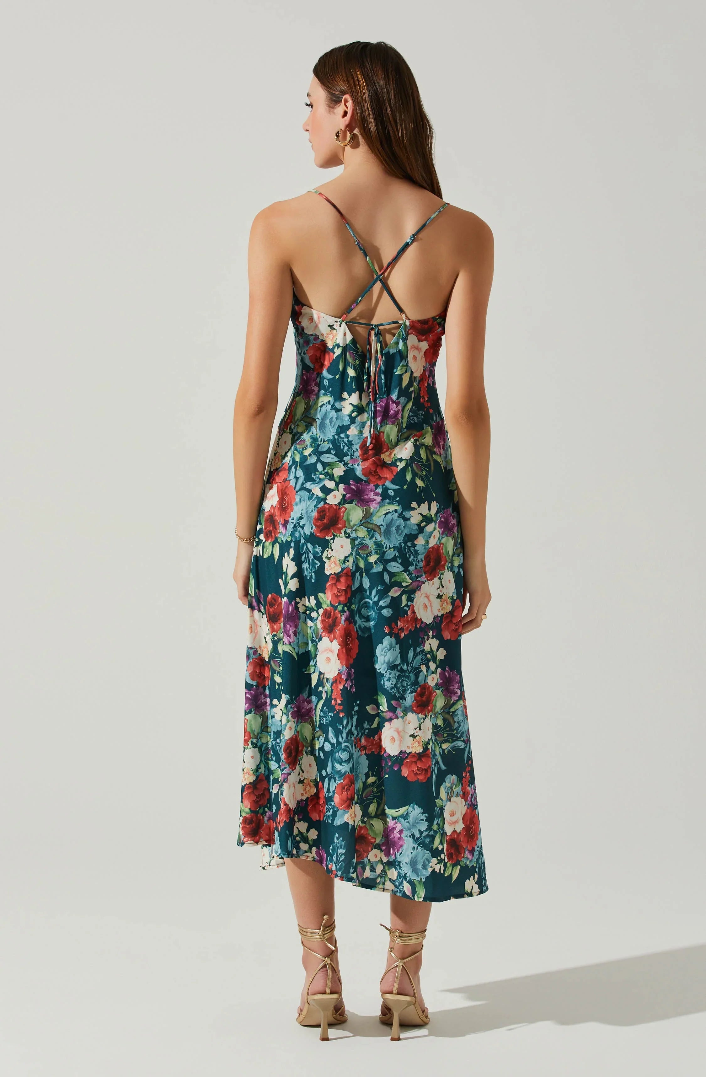 Robe midi florale Gaia