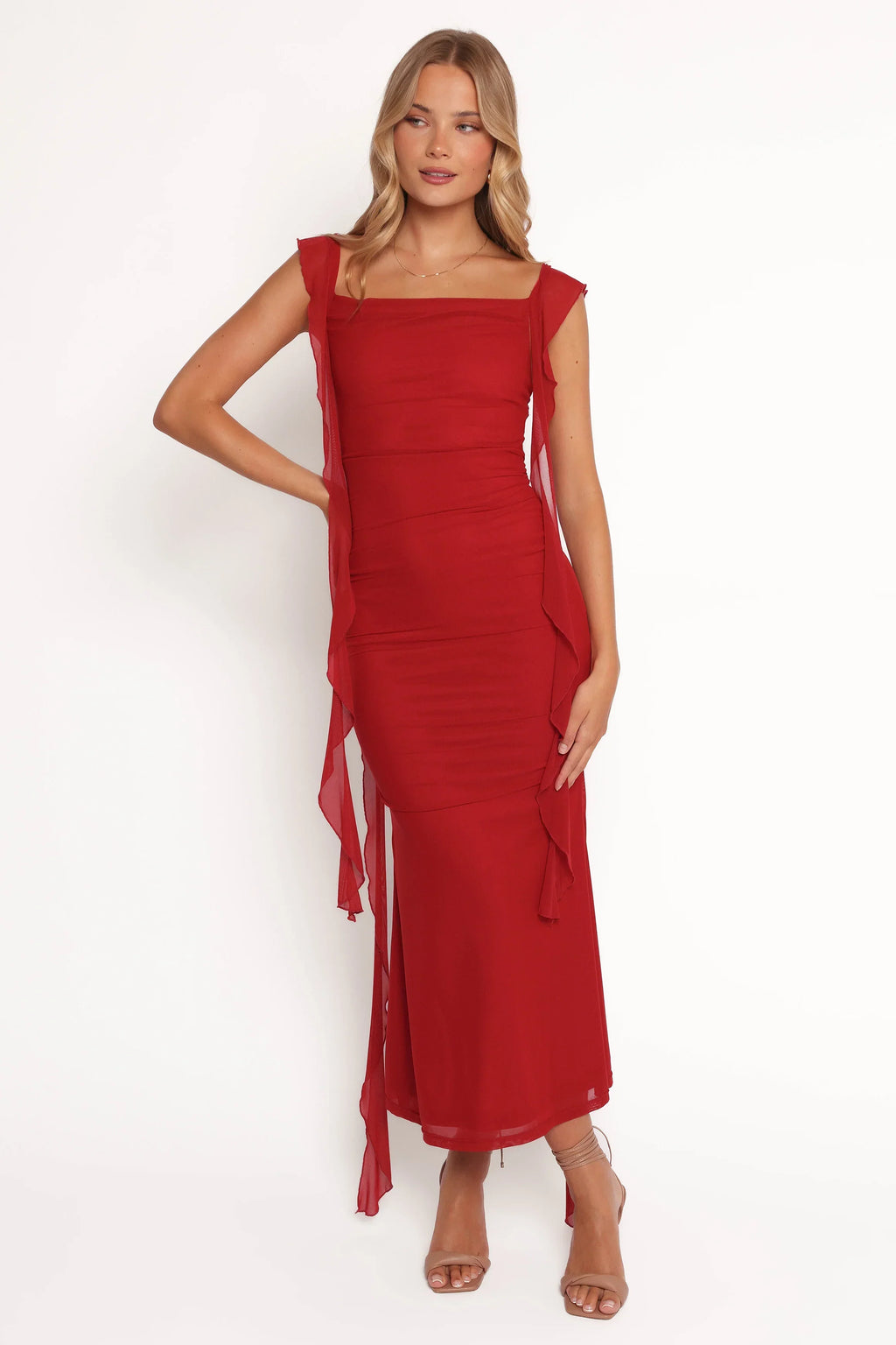 Robe longue Chiara - Rouge