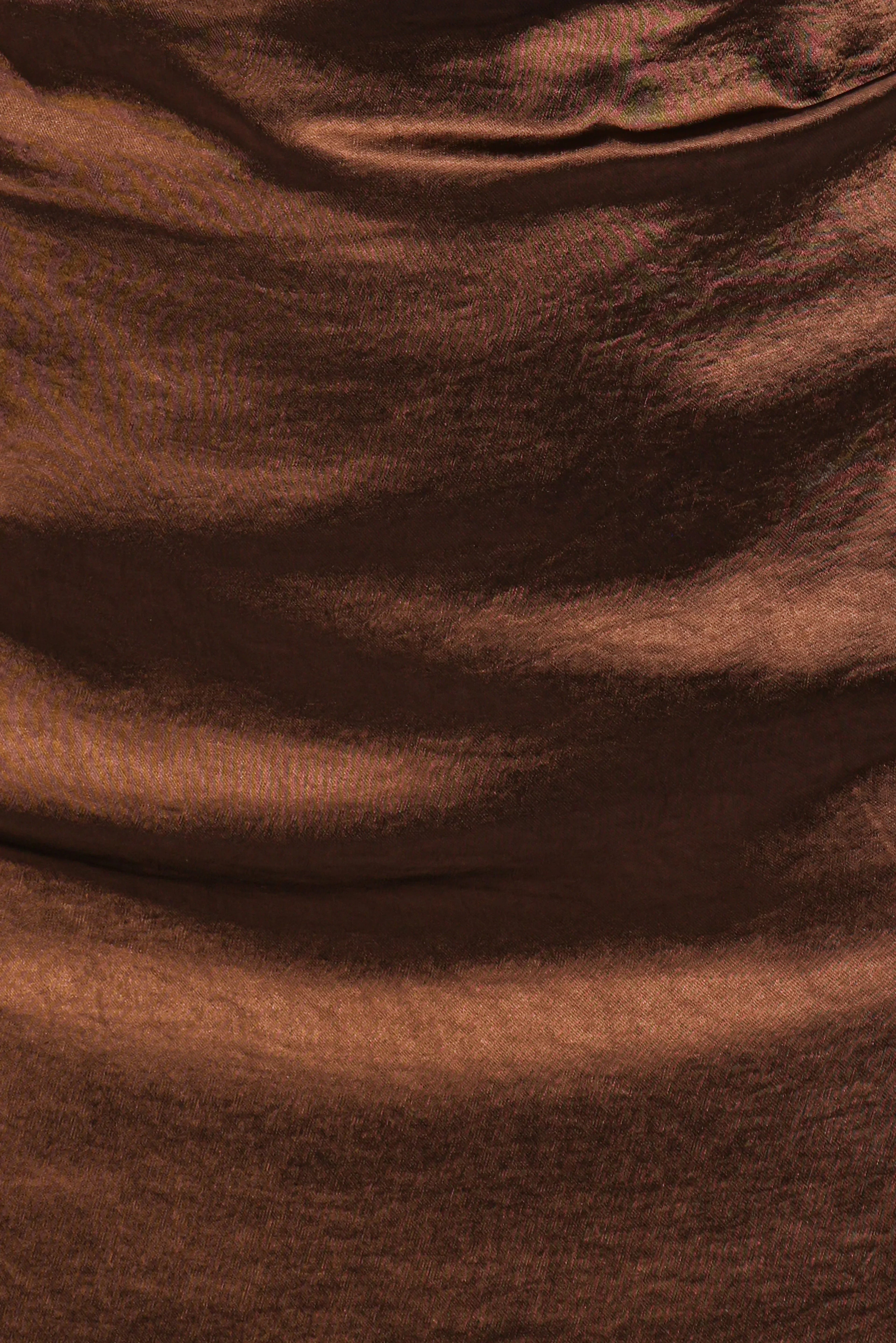 Robe courte manches longues Chance - Marron