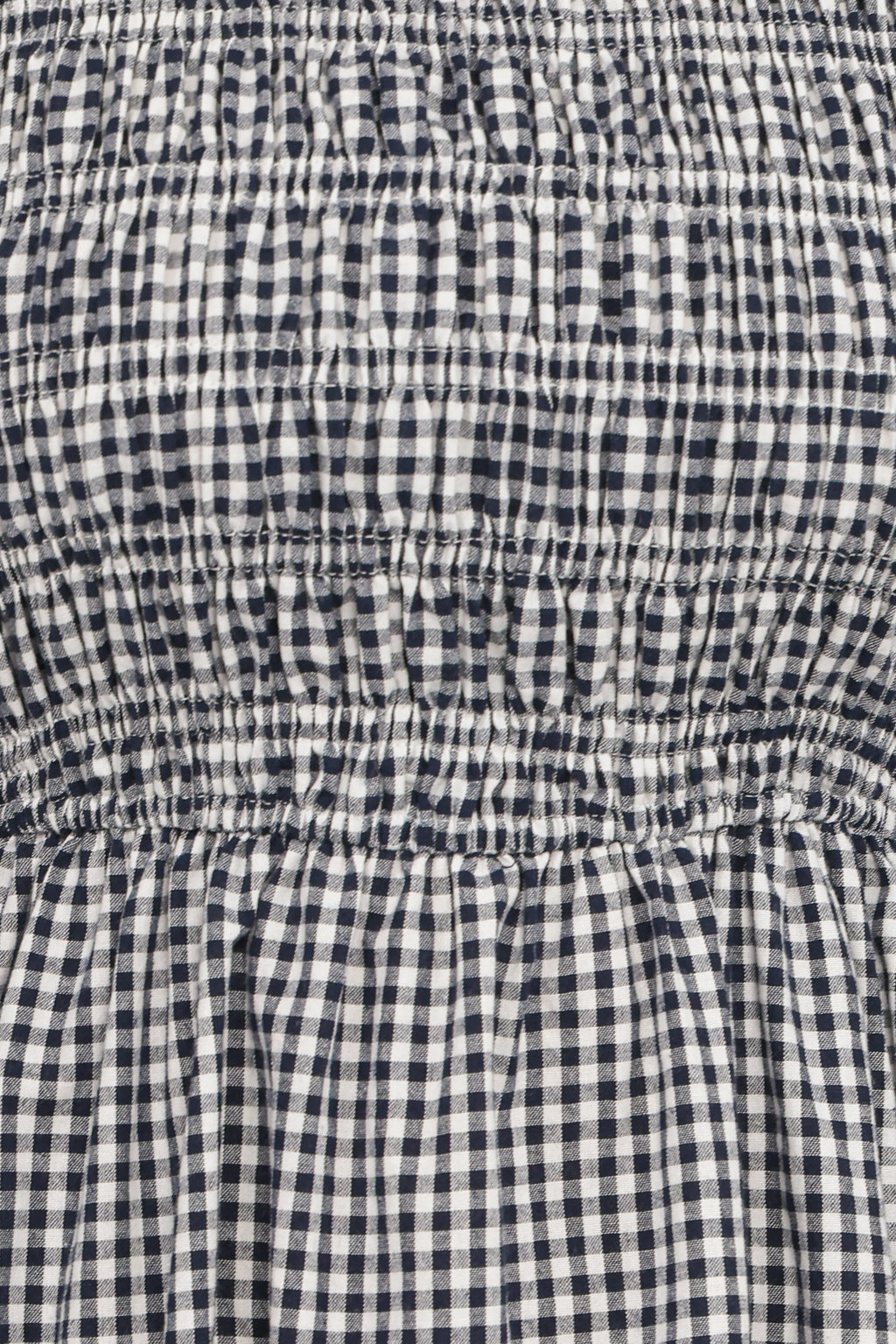 Jessen Long Sleeve Mini Dress - Navy Gingham