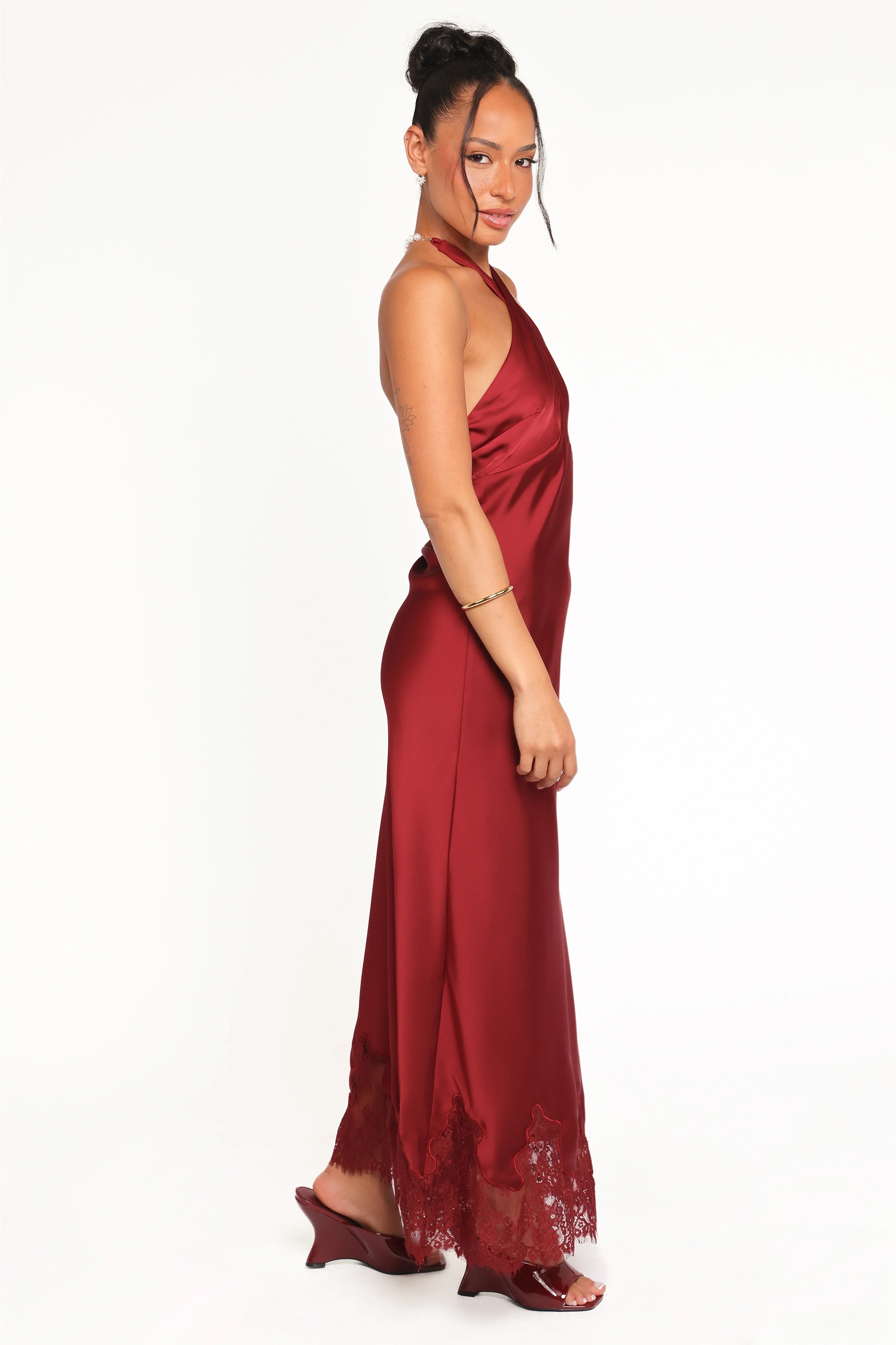 Robe longue Jeannie - Rouge foncé