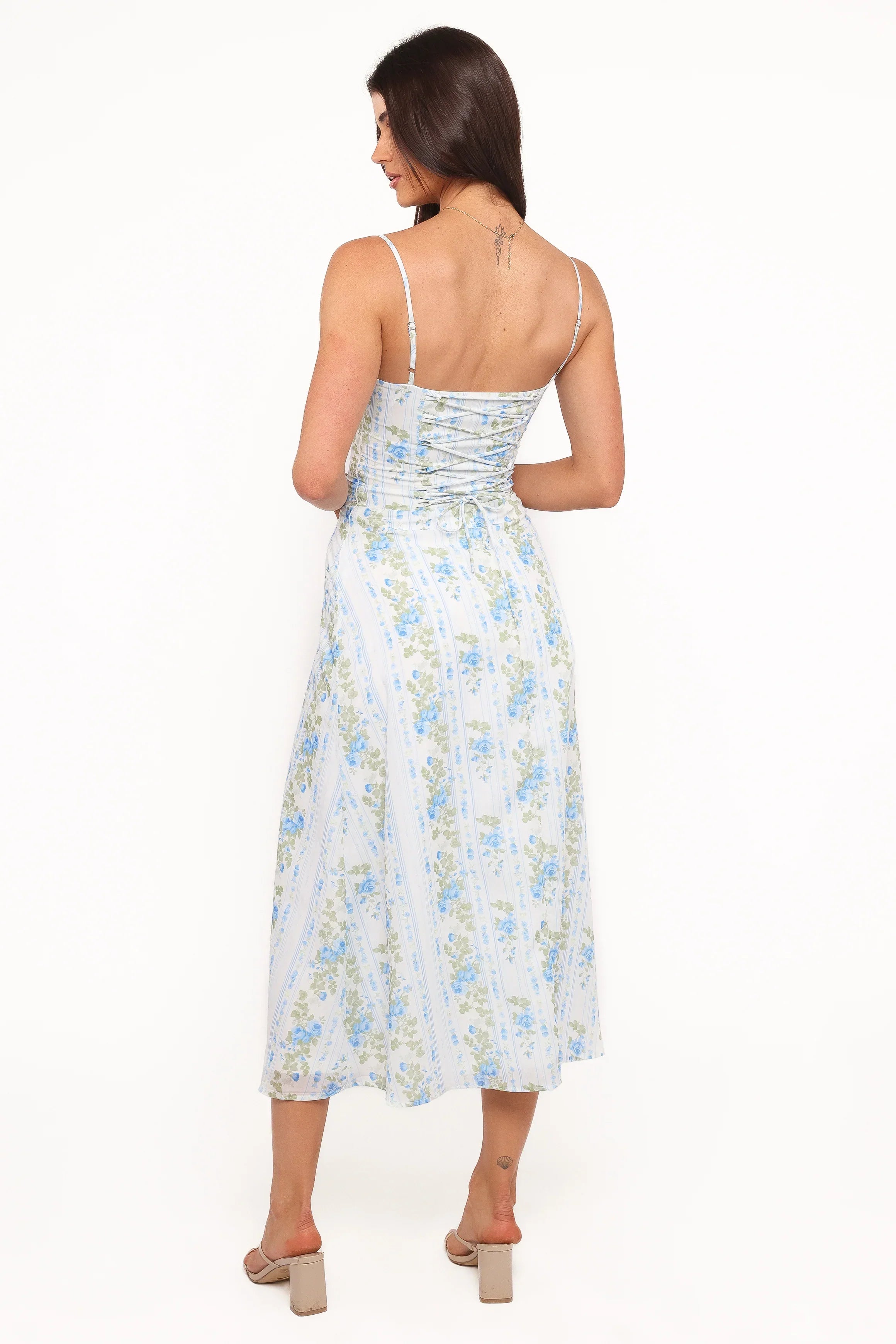 Florencia Midi Dress - Blue Floral