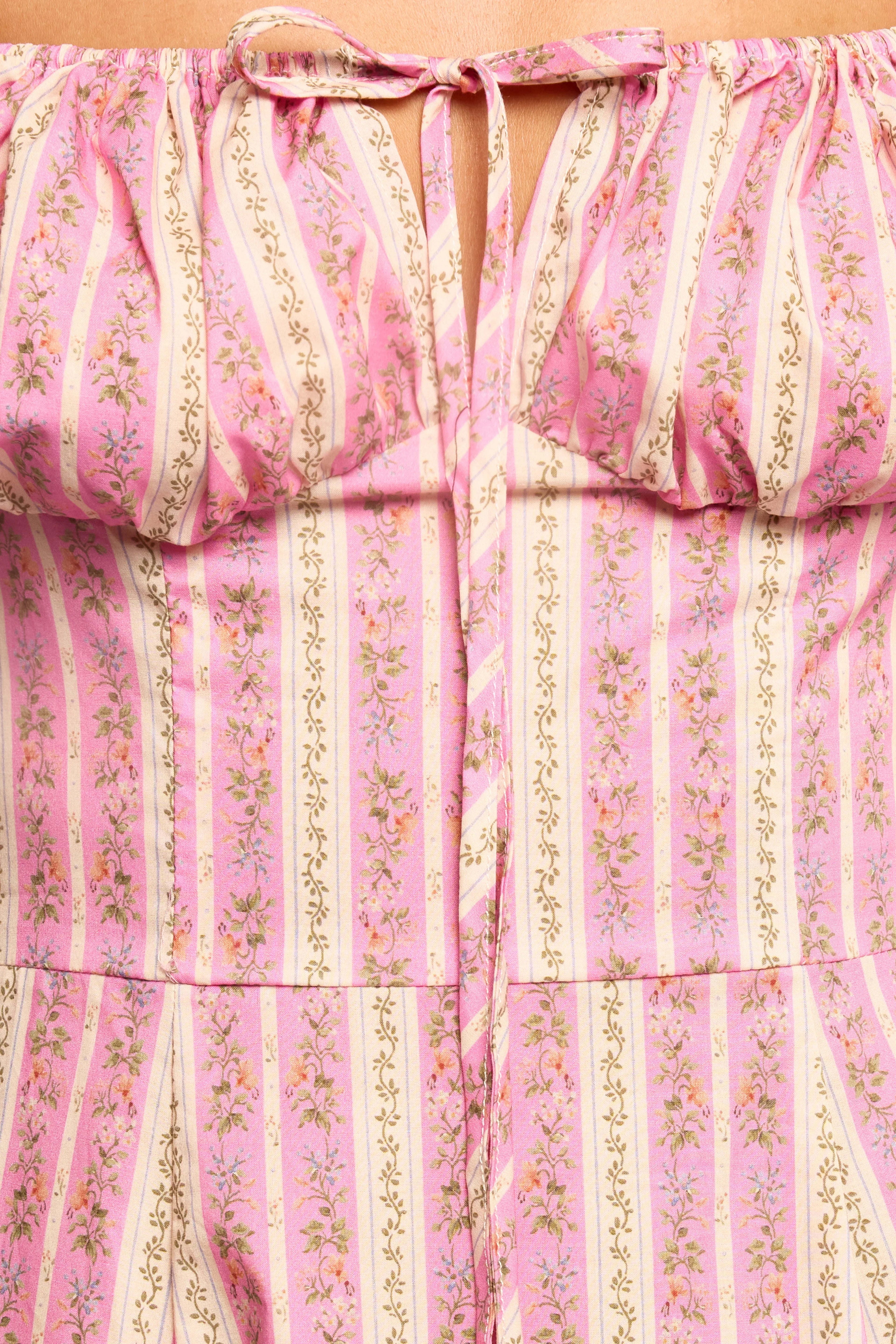 Robe midi Améthyste - Rose
