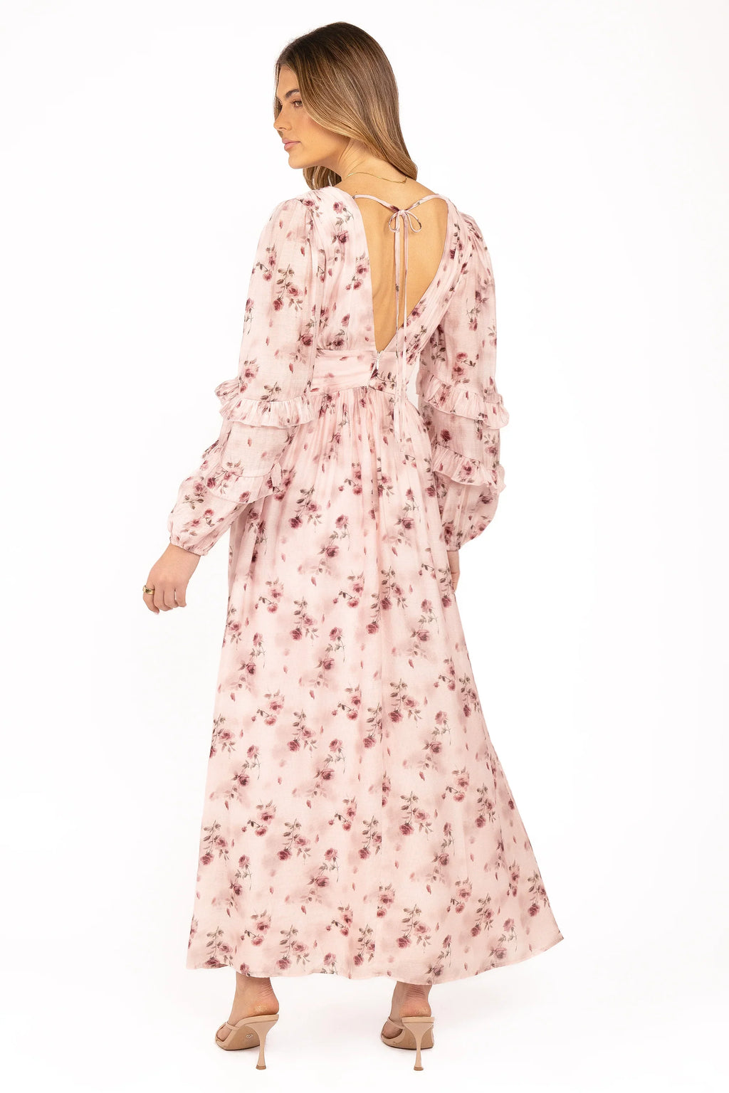 Robe longue Vayla - Rose vif
