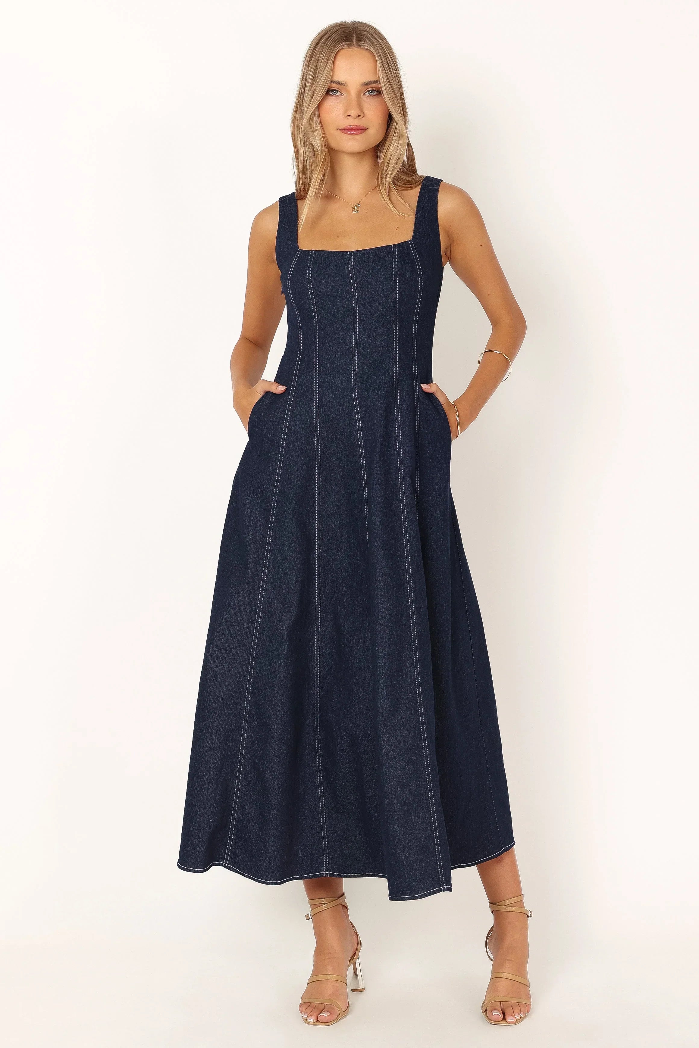 Robe Midi Callum - Denim Foncé