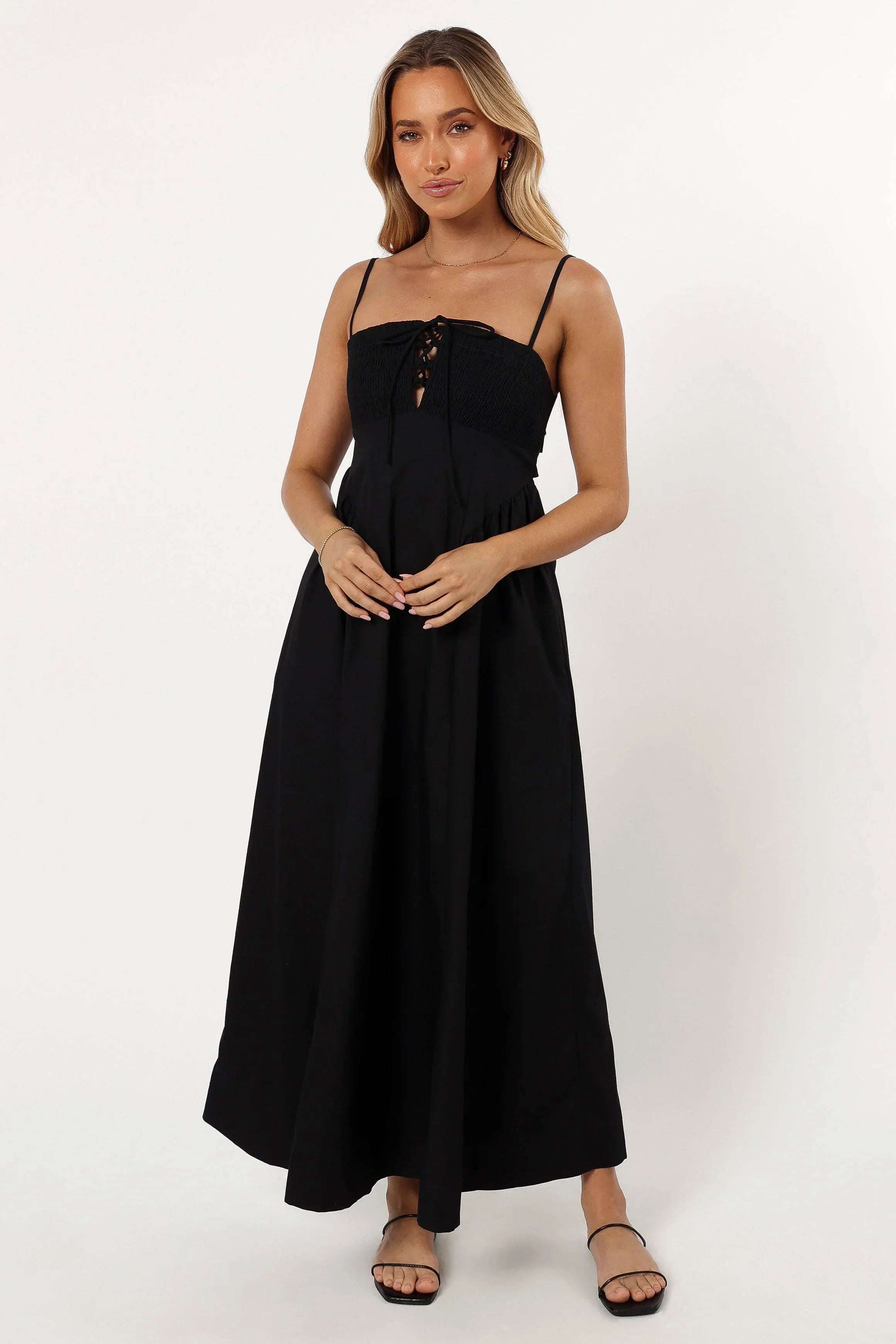 Robe midi Alena - Noire