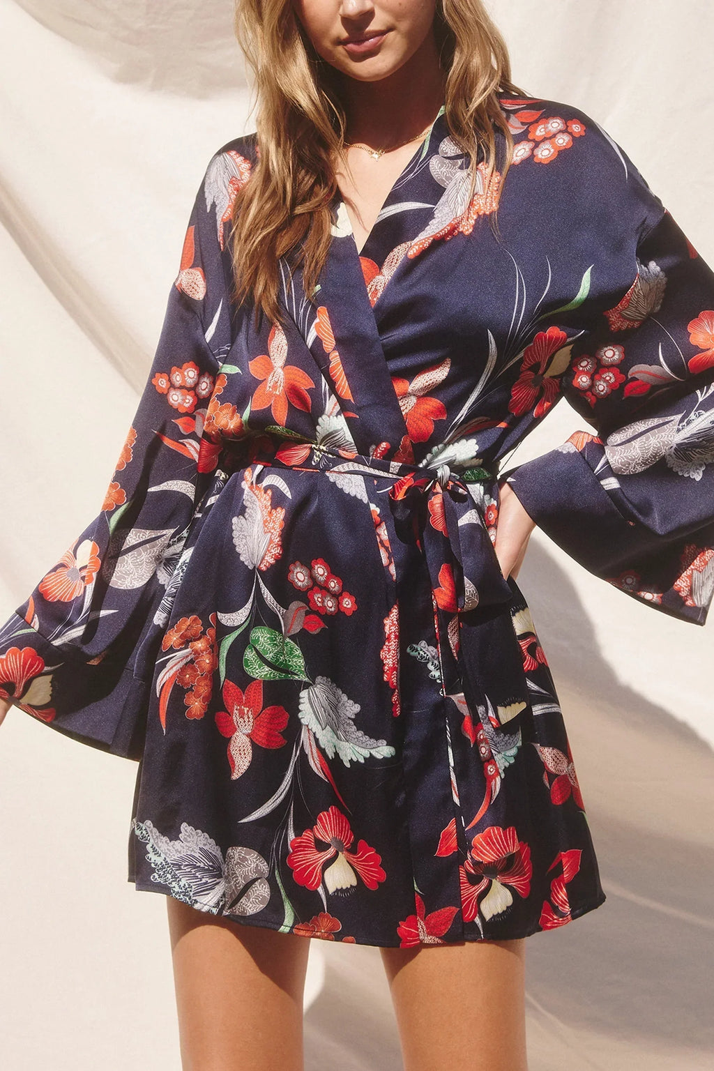 Robe Courte Manches Longues Clerice - Bleu Marine