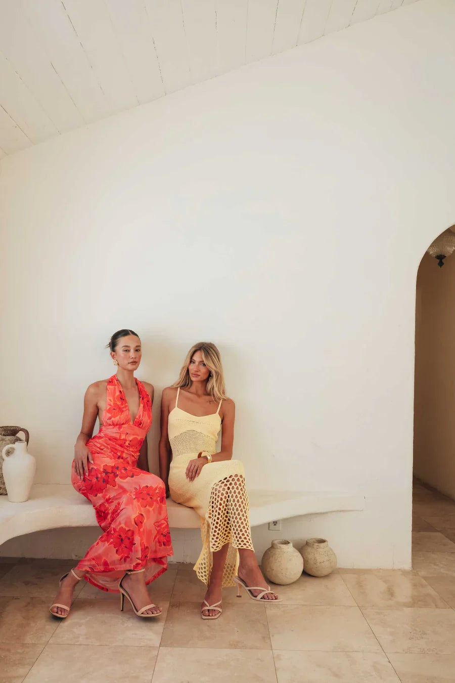 Robe longue Alondra en crochet