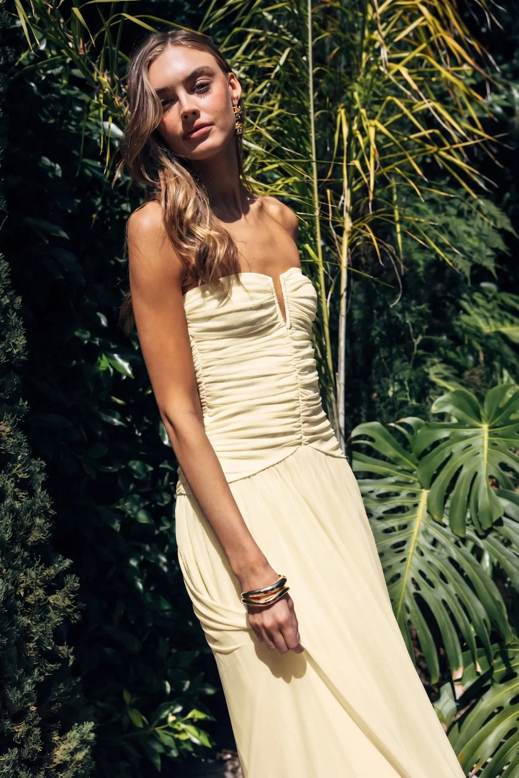NIA Beverly Mesh Maxi Dress