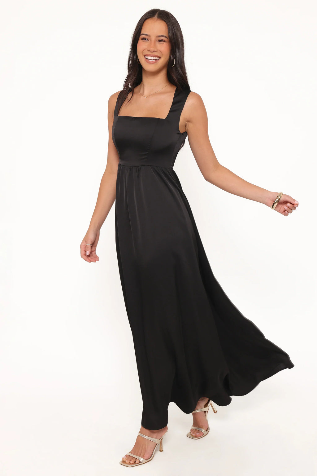 Robe longue Elania - Noire