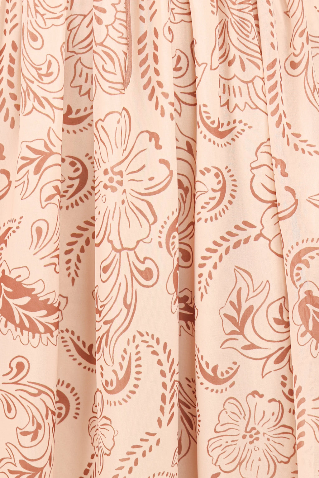 Robe midi Safira - Motif cachemire marron