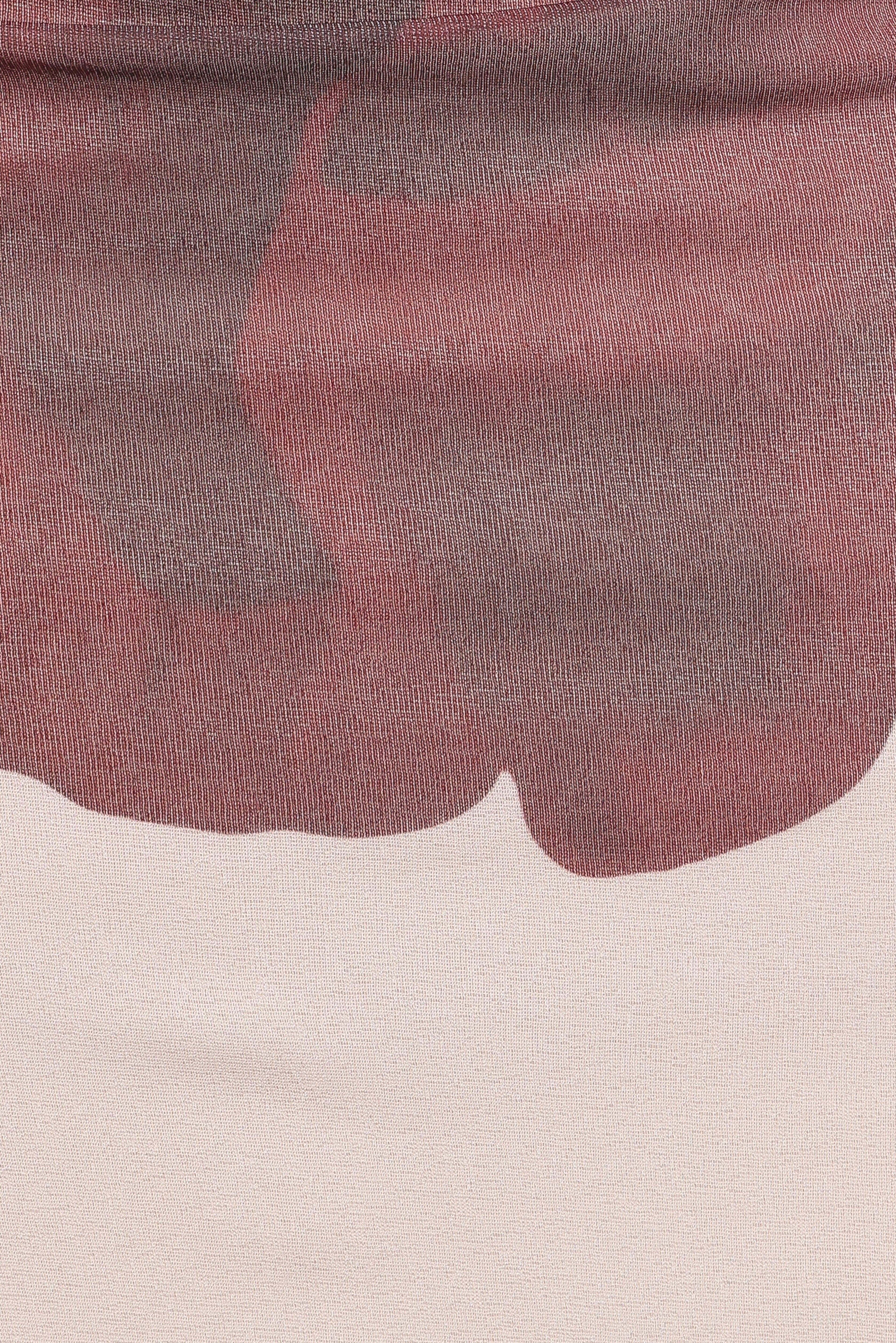 Robe midi Sukin – Imprimé floral marron