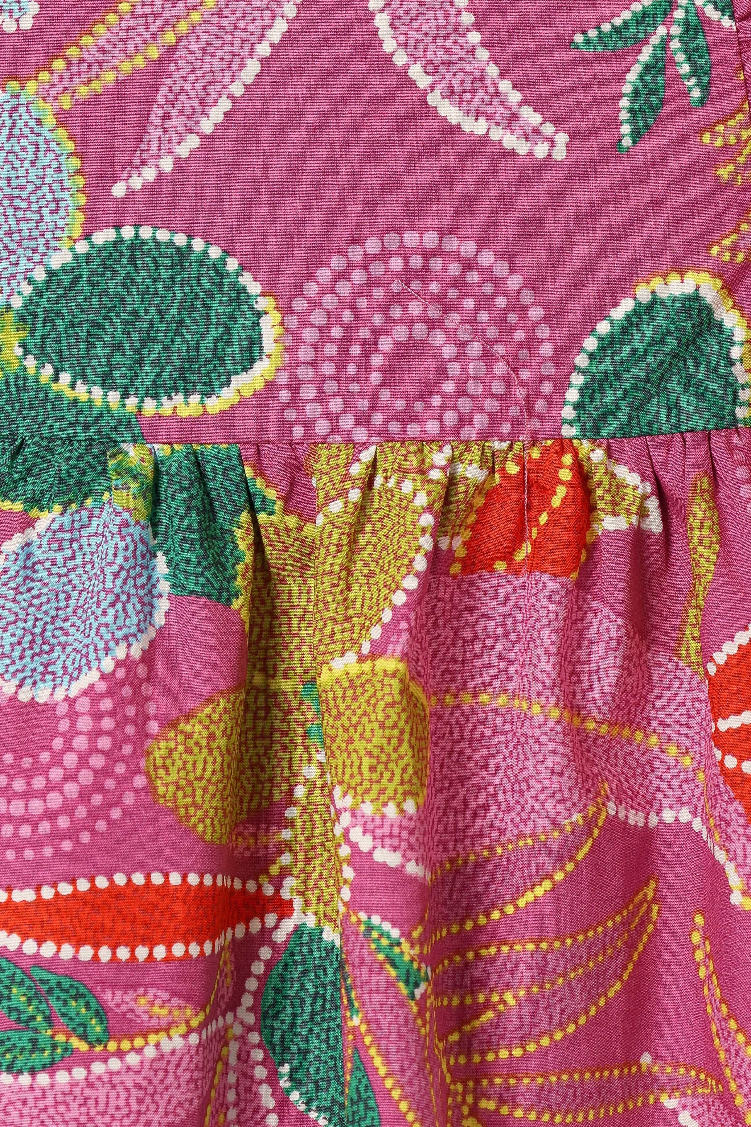 Mini-robe Odin à volants - Violet nacré