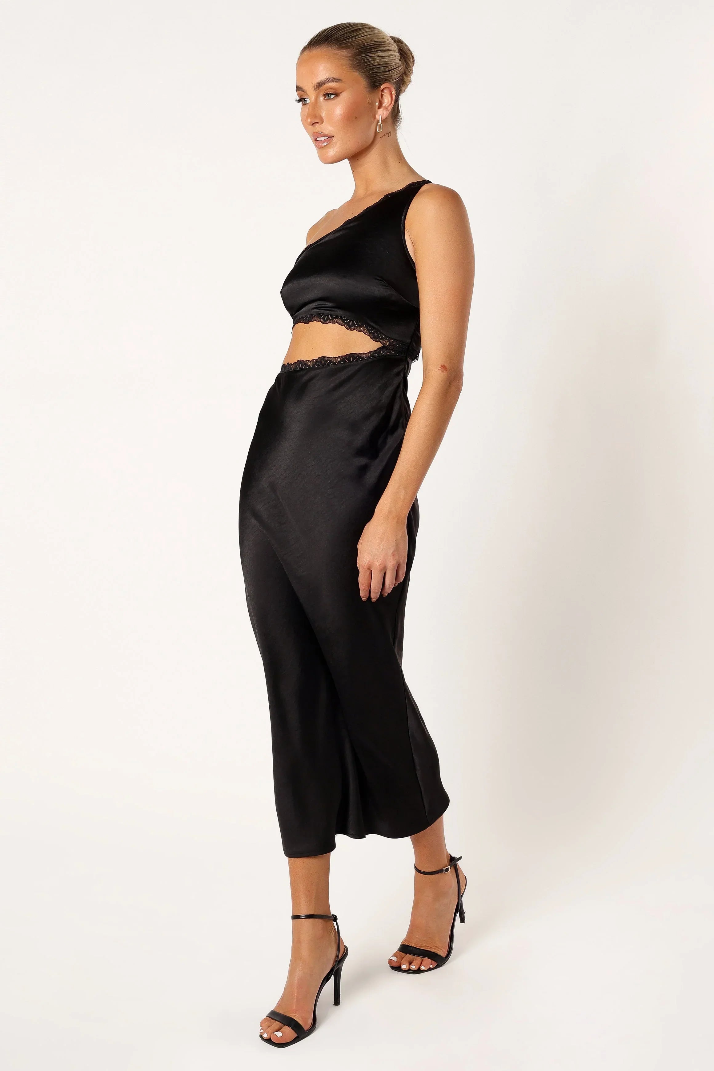 Robe midi longue Alta - Noir