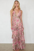 Imogen Mesh Tiered Maxi Dress