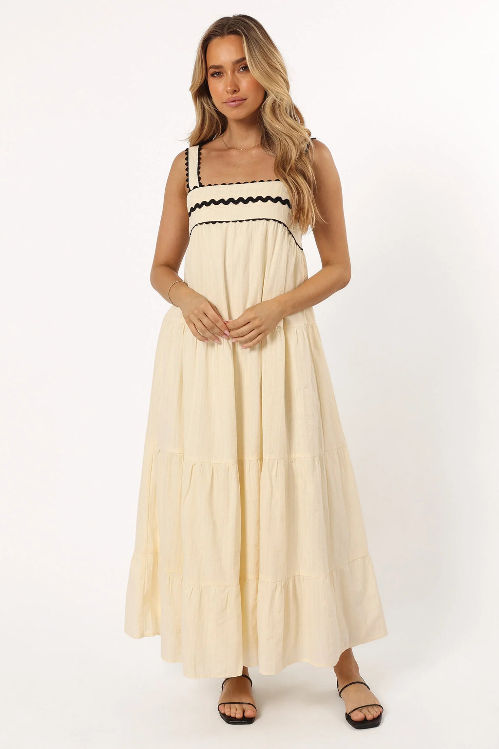 Robe midi Monroe - Crème