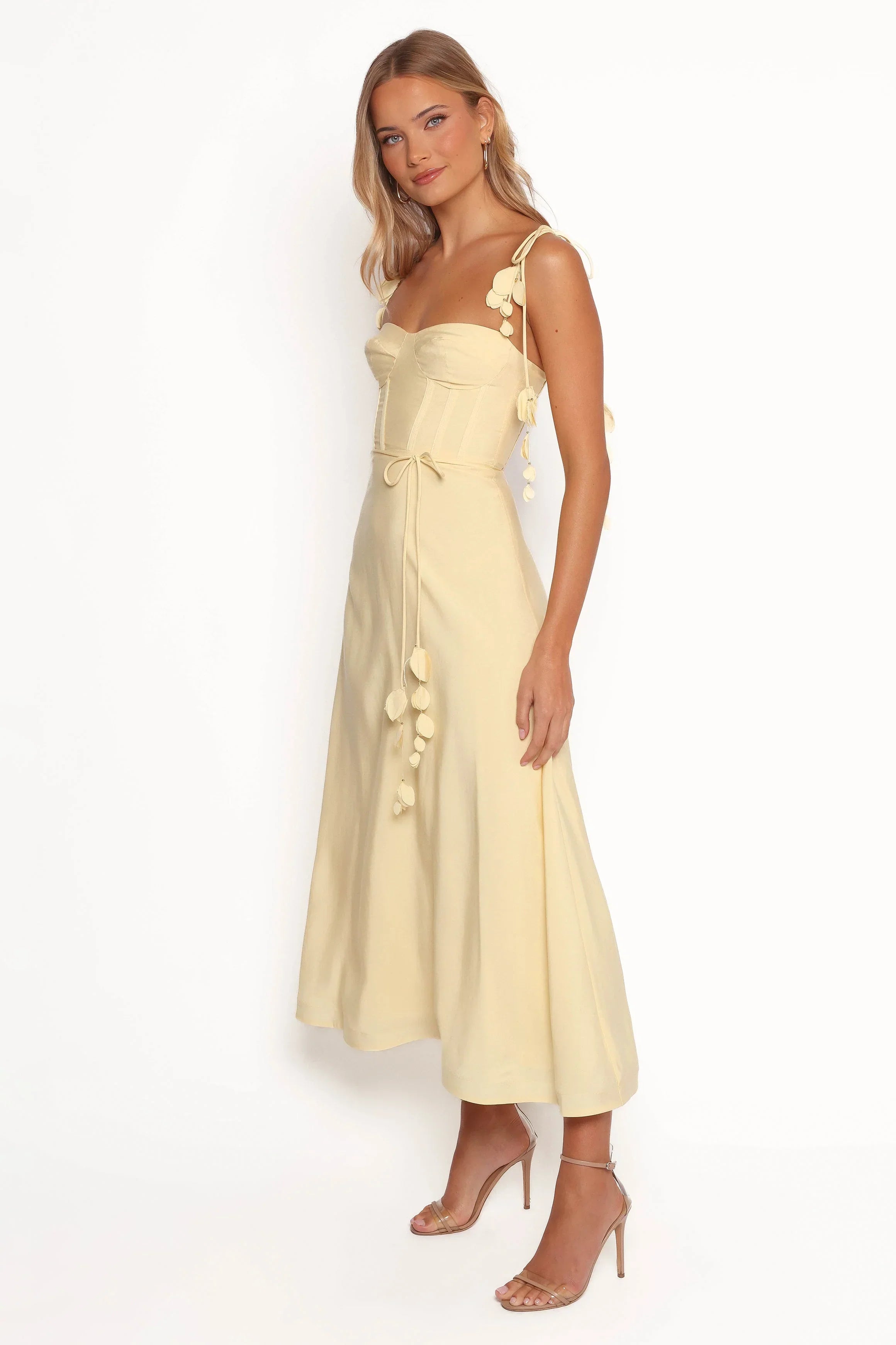 Robe midi Della - Jaune