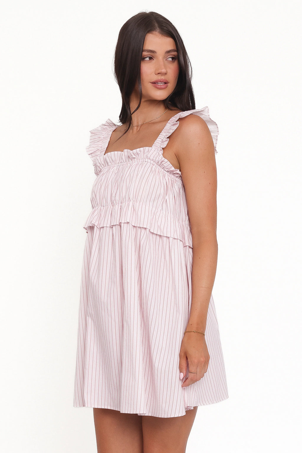 Keonia Mini Dress - Pink Stripe