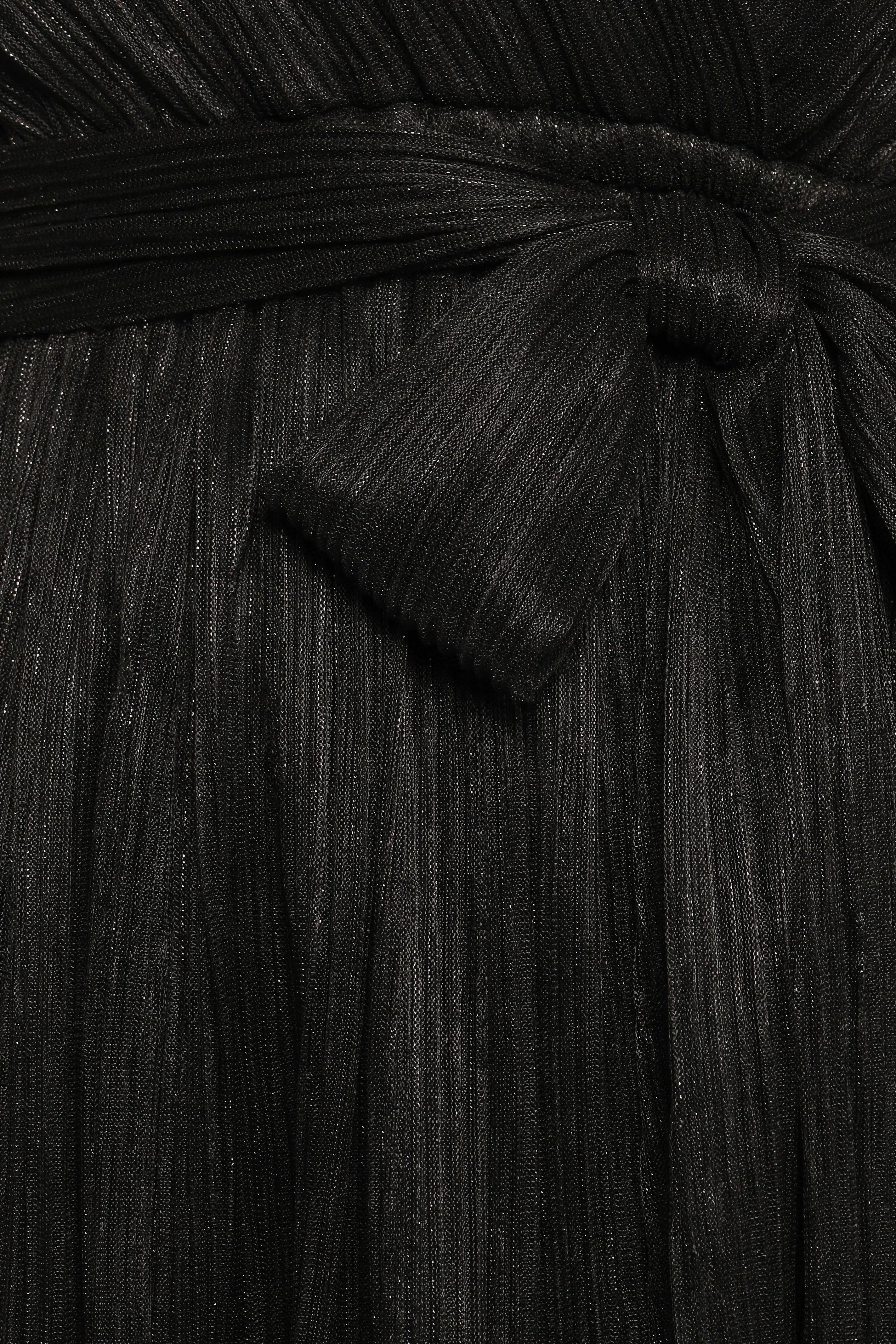 Robe courte Zhara à manches longues - Noir