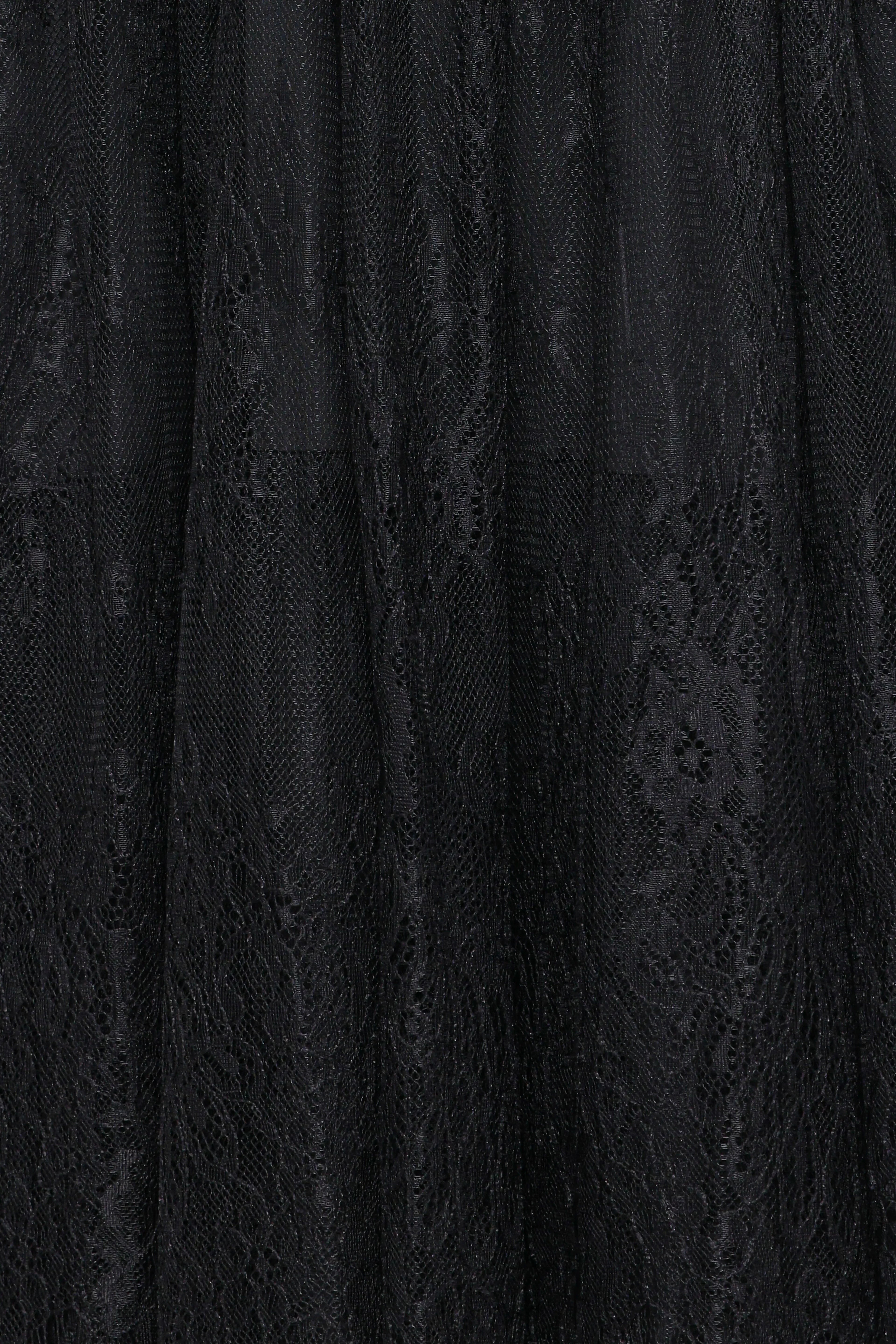 Bloom Strapless Maxi Dress - Black Lace