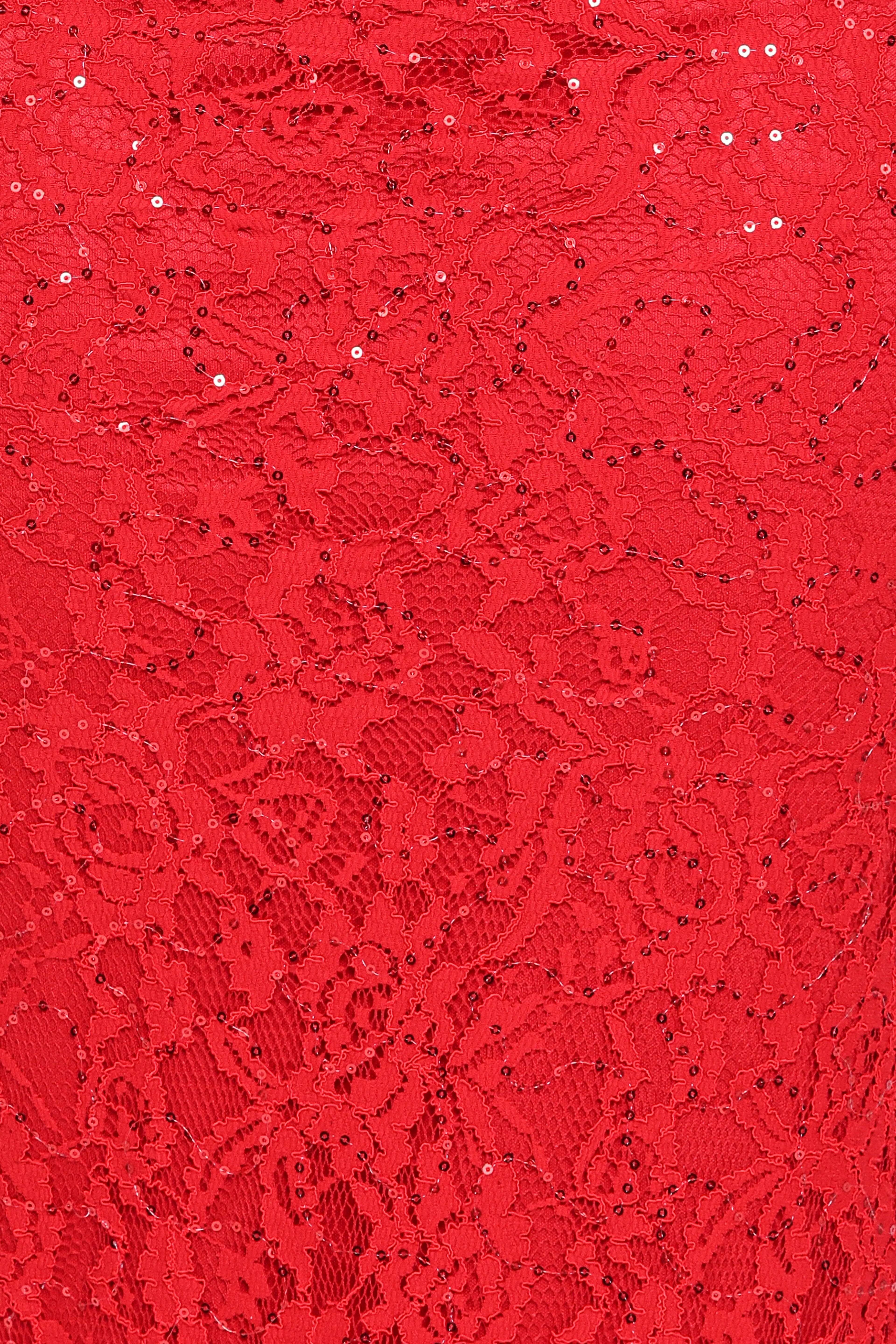 Ruben Lace Maxi Dress - Red