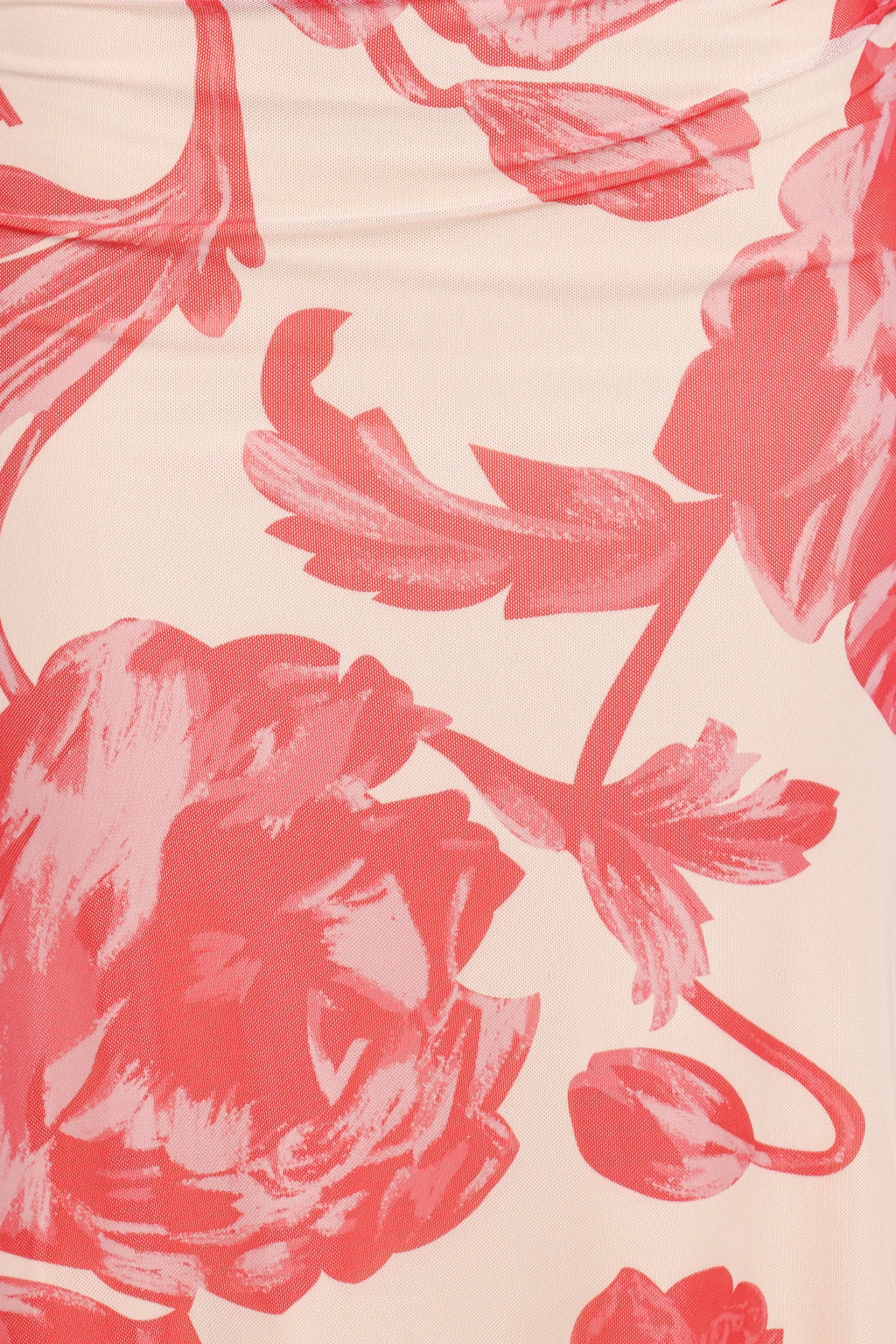 Robe longue Jasmine - Fleurs rouges