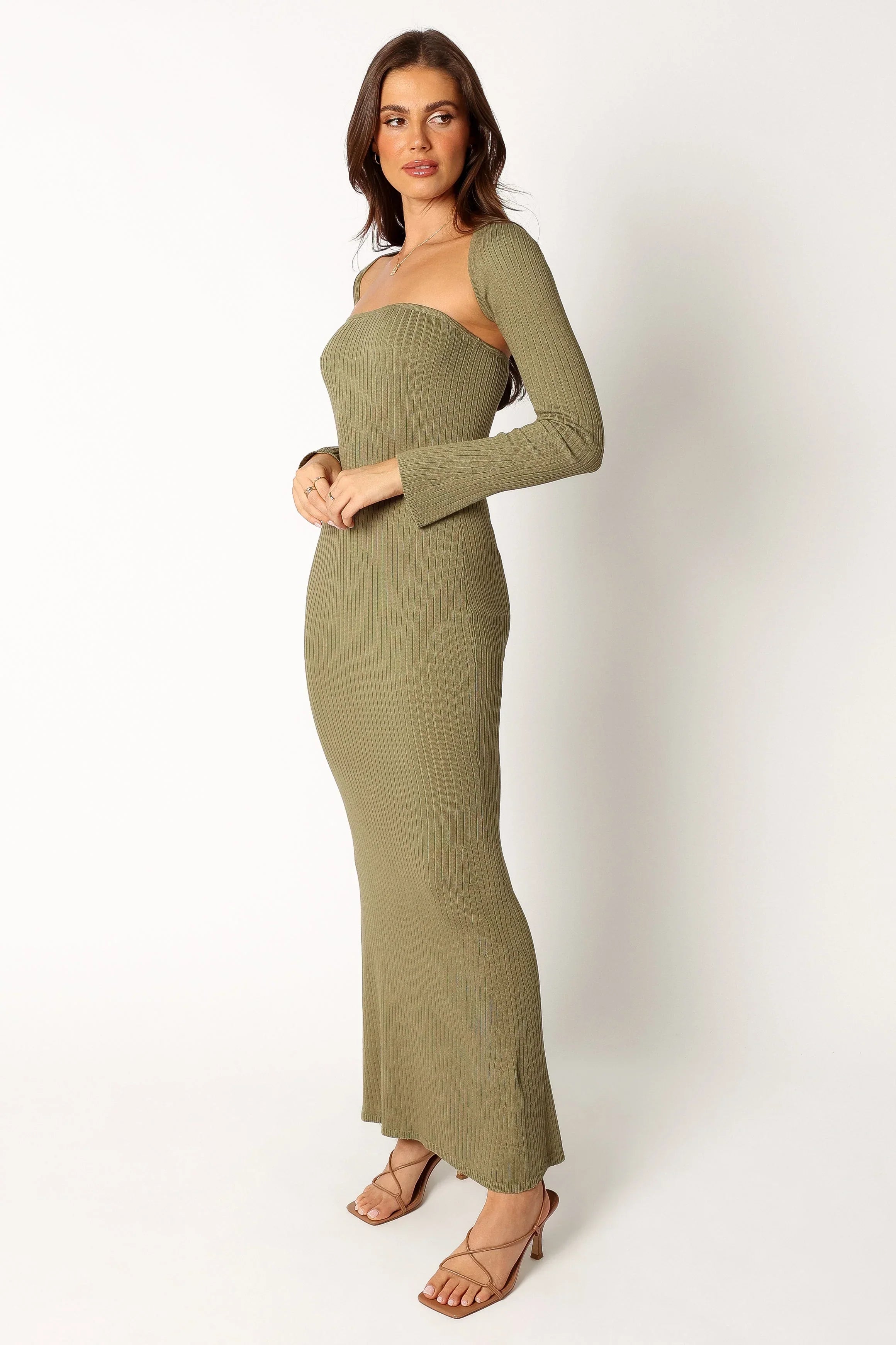 Robe longue Vita - Kaki