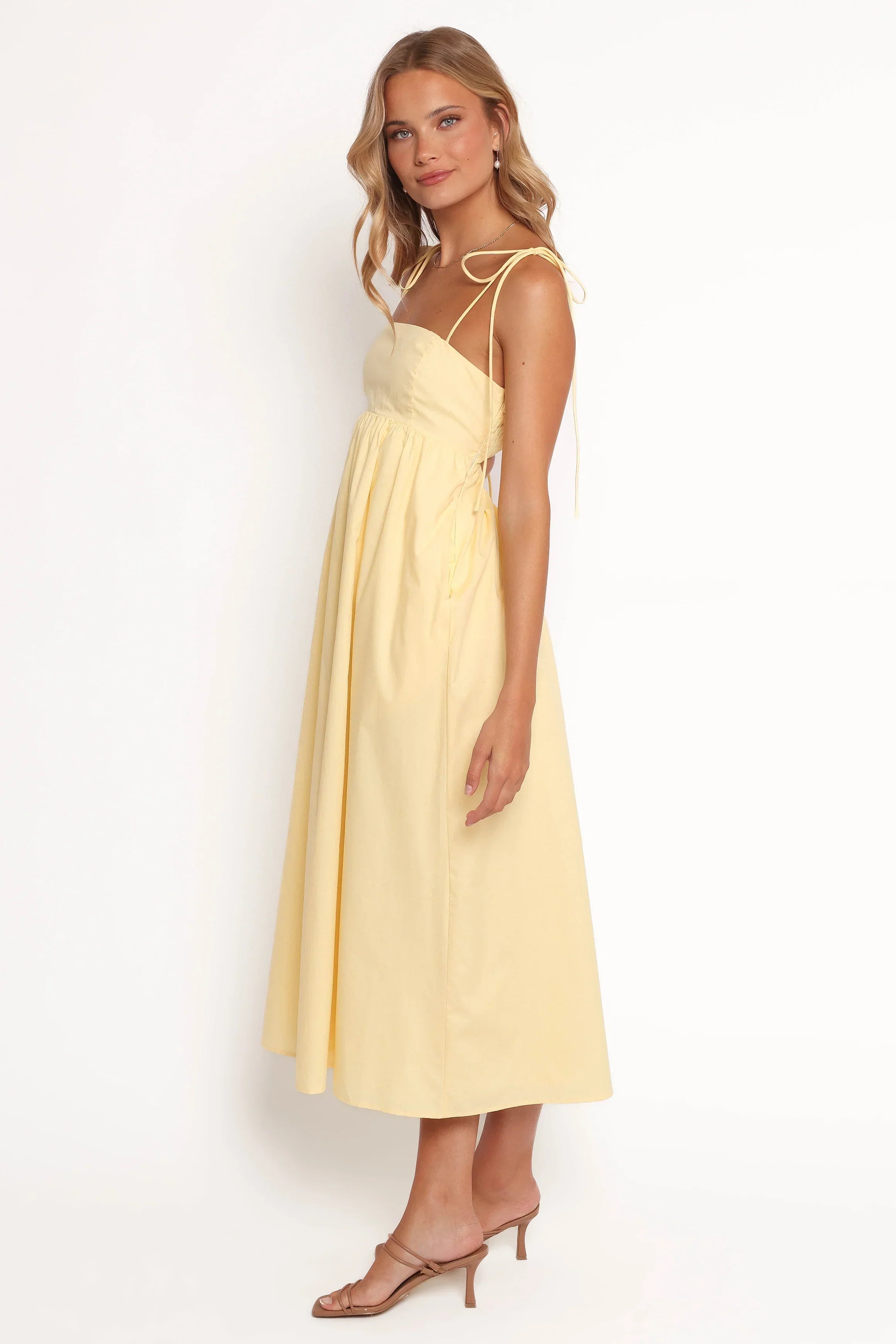 Robe longue Simona - Jaune