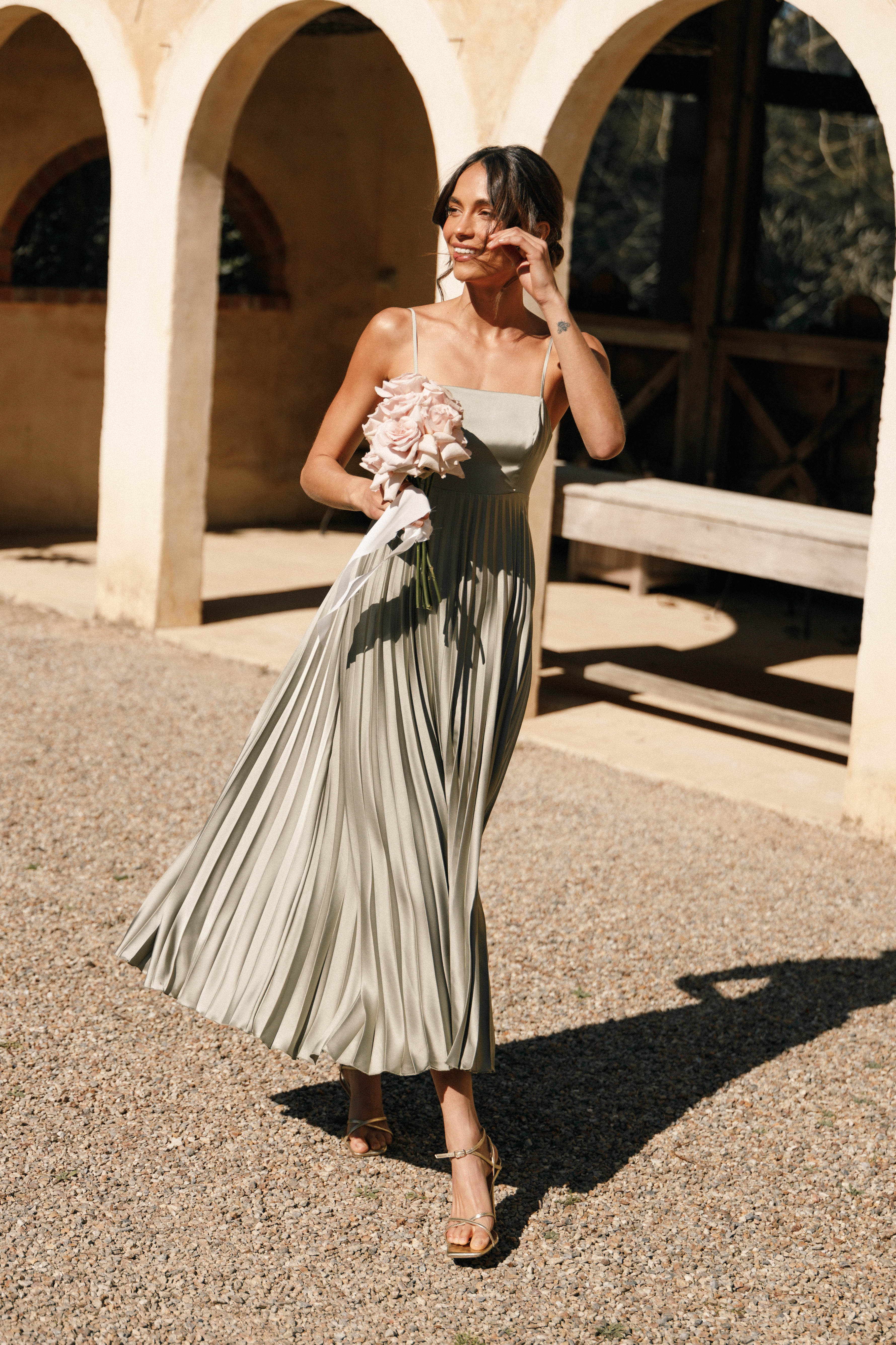 Robe longue Keegan - Olive