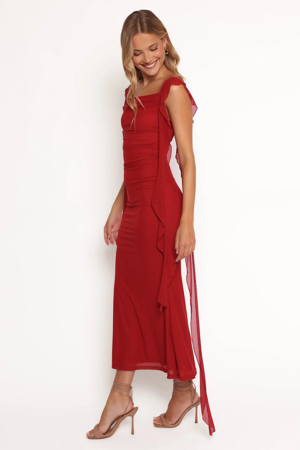 Robe longue Chiara - Rouge