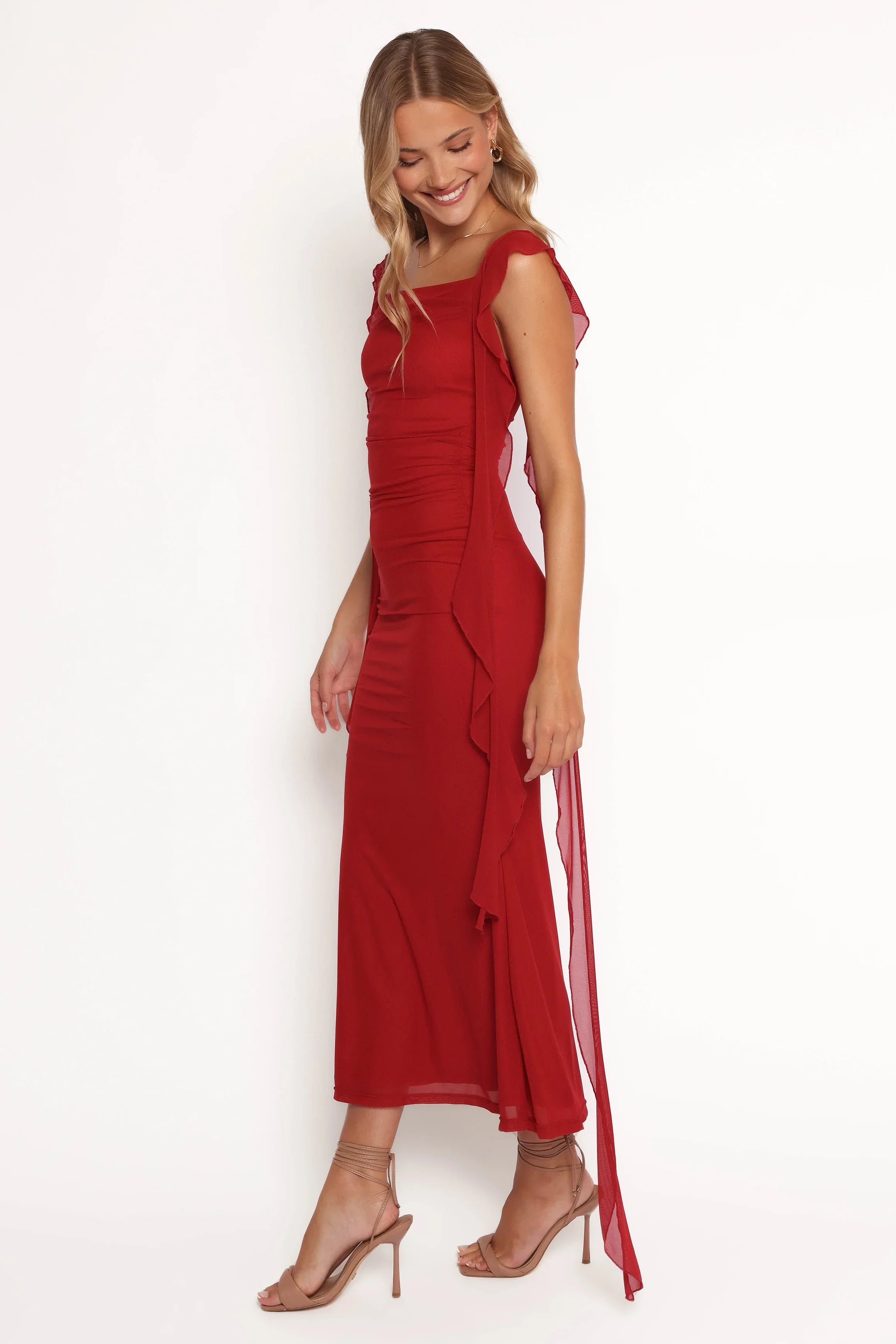 Robe longue Chiara - Rouge