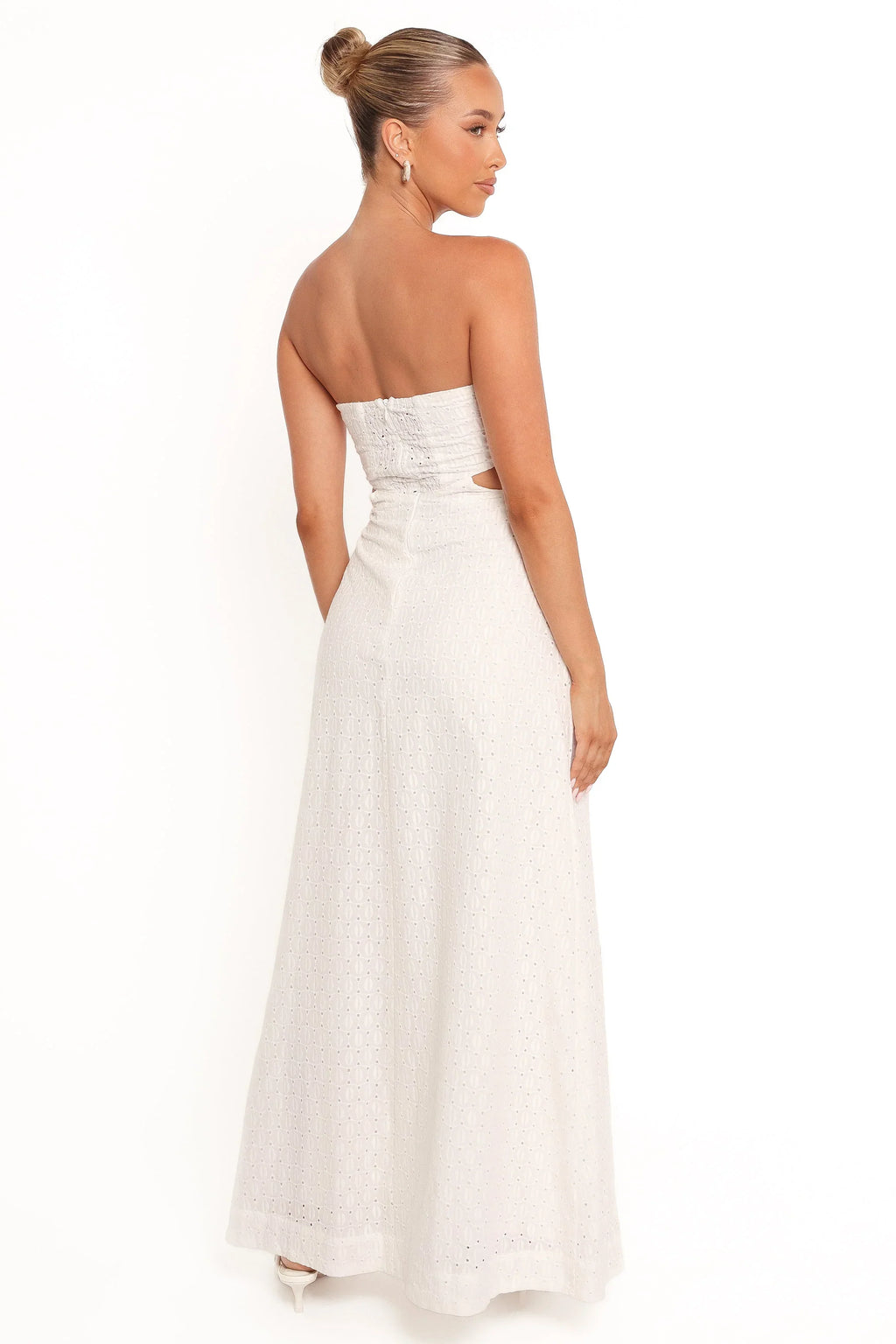 Robe midi Laura – Blanc