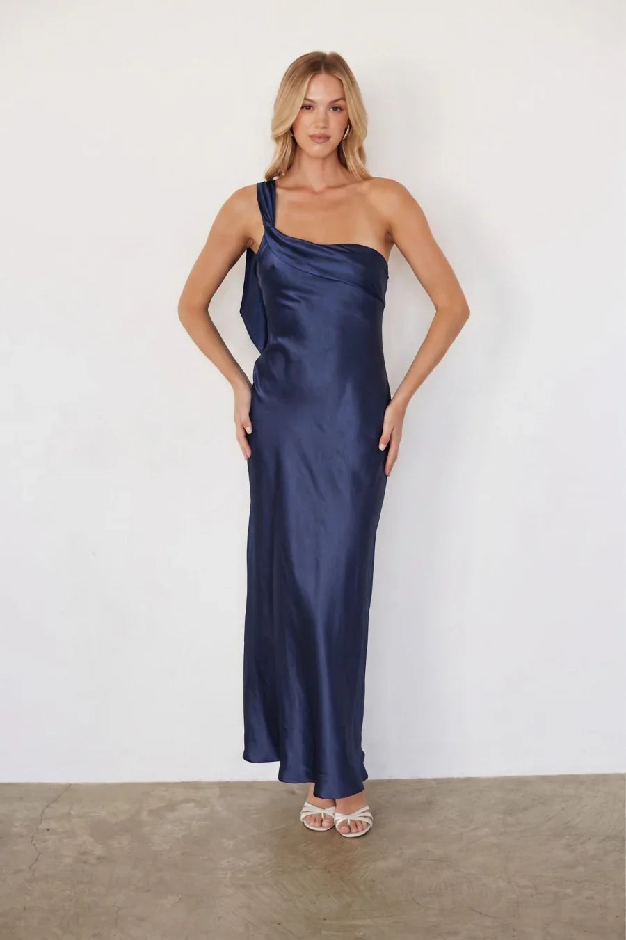 Sarahi Ruffle One Shoulder Maxi Dress