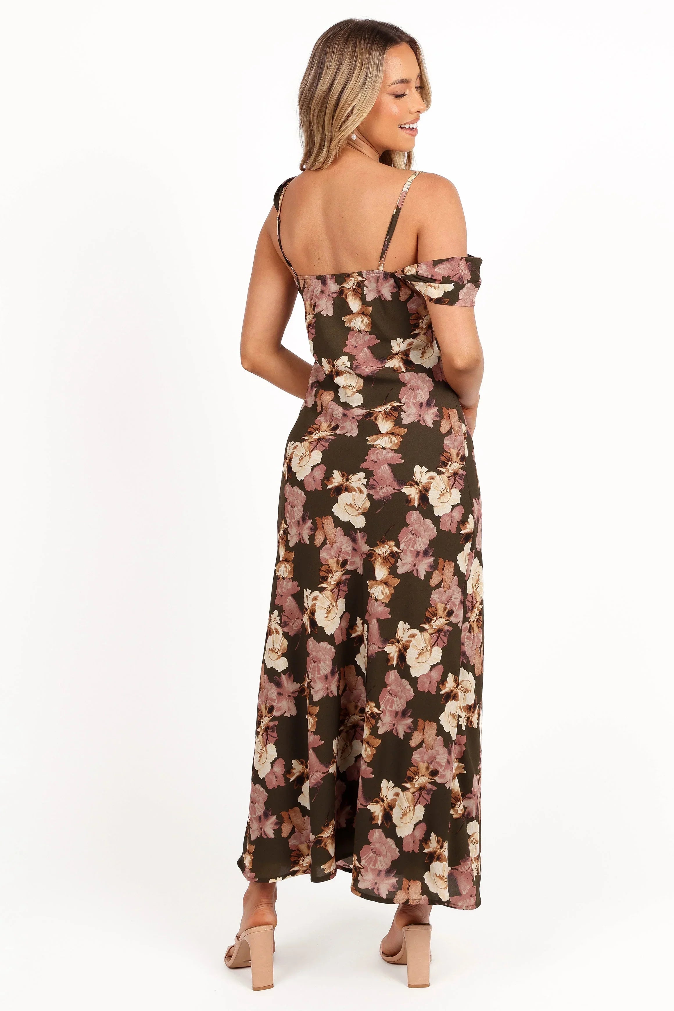Robe midi Kamryn - Imprimé floral olive