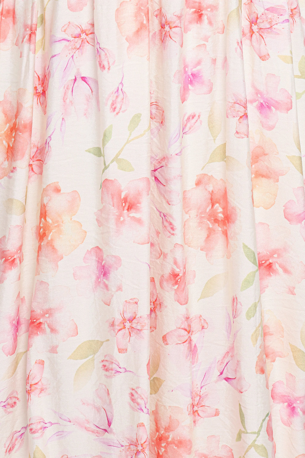 Robe longue Andara – Imprimé floral blanc