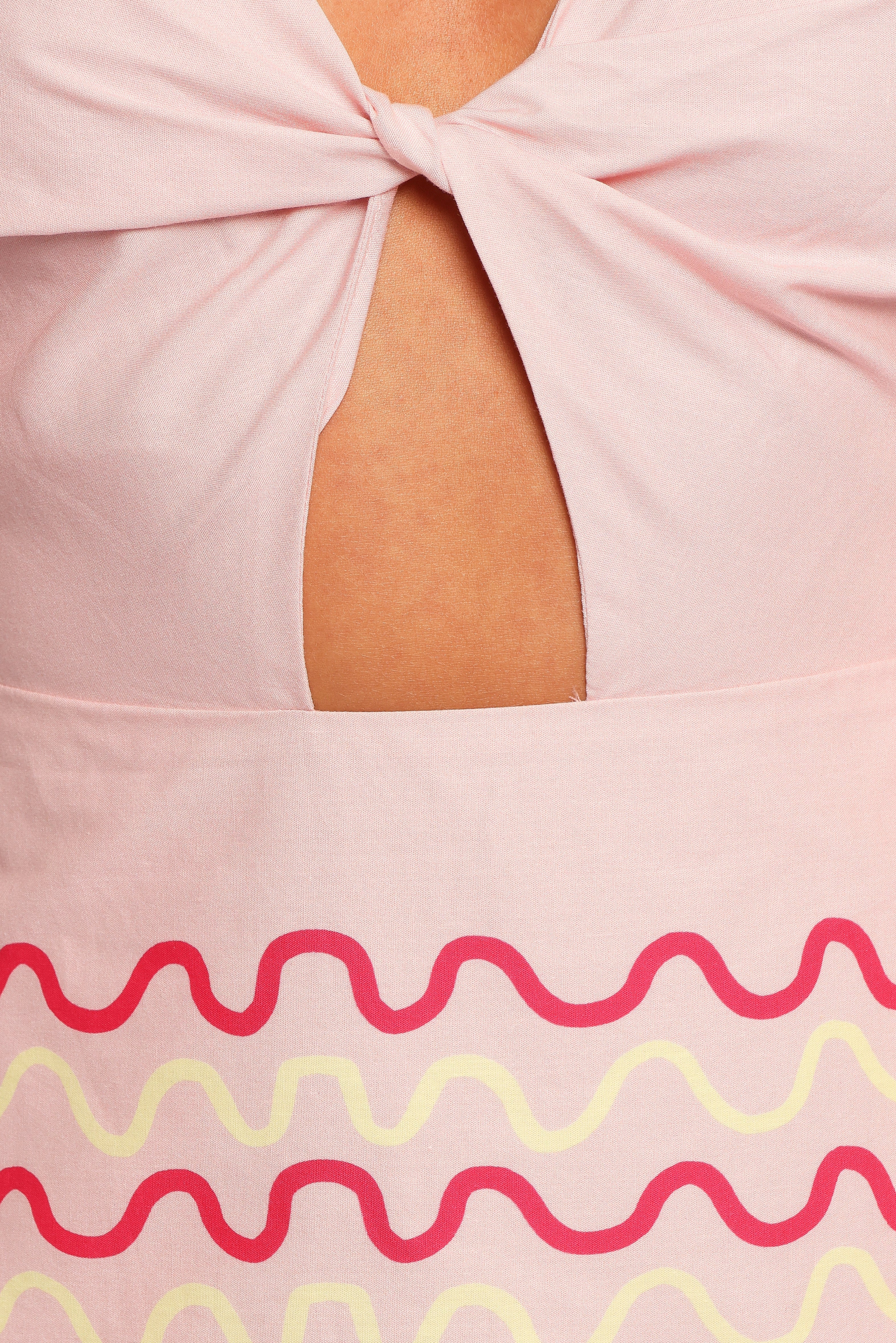 Mini-robe Ariarne - Rose palmier