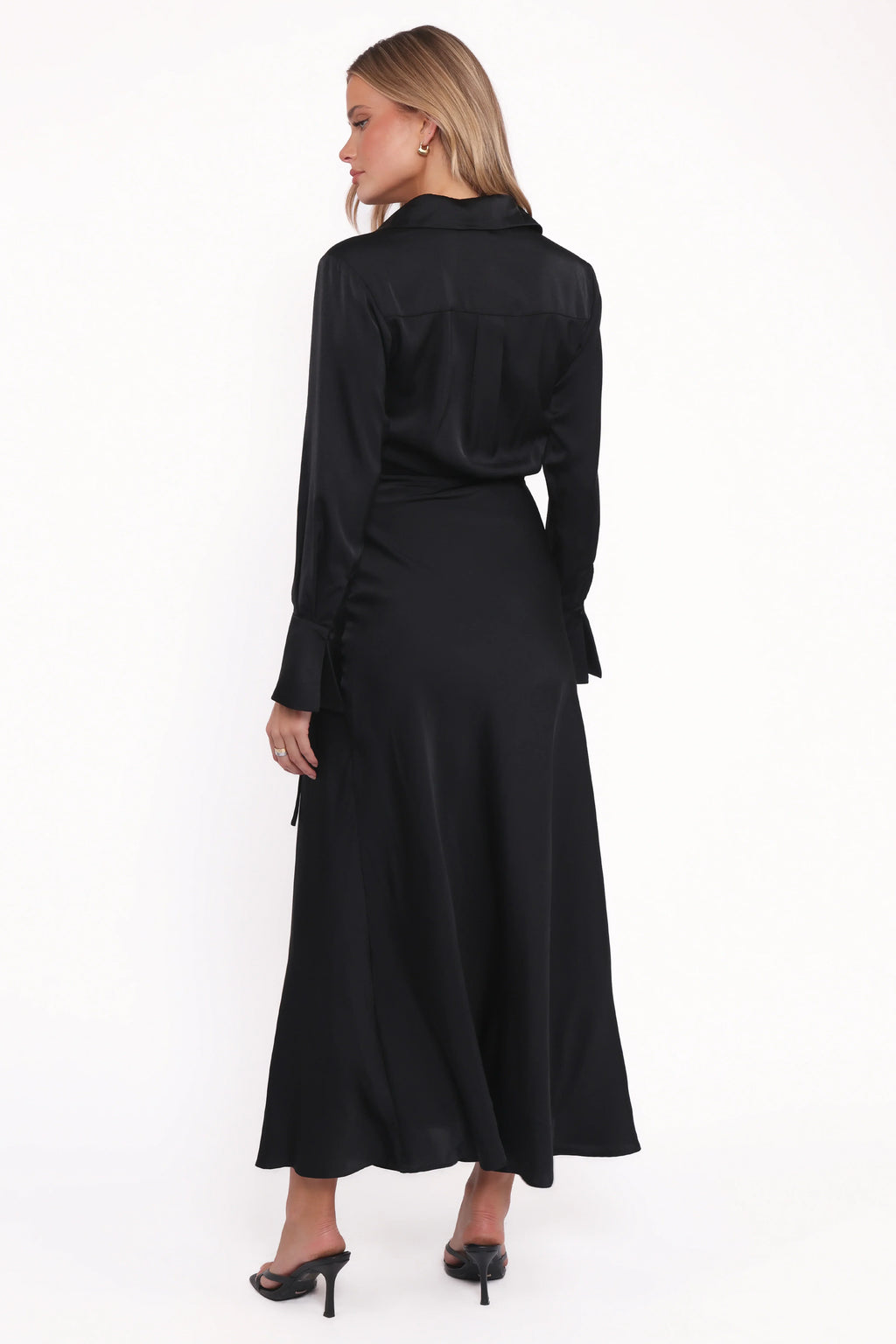 Robe longue manches longues Verna - Noir