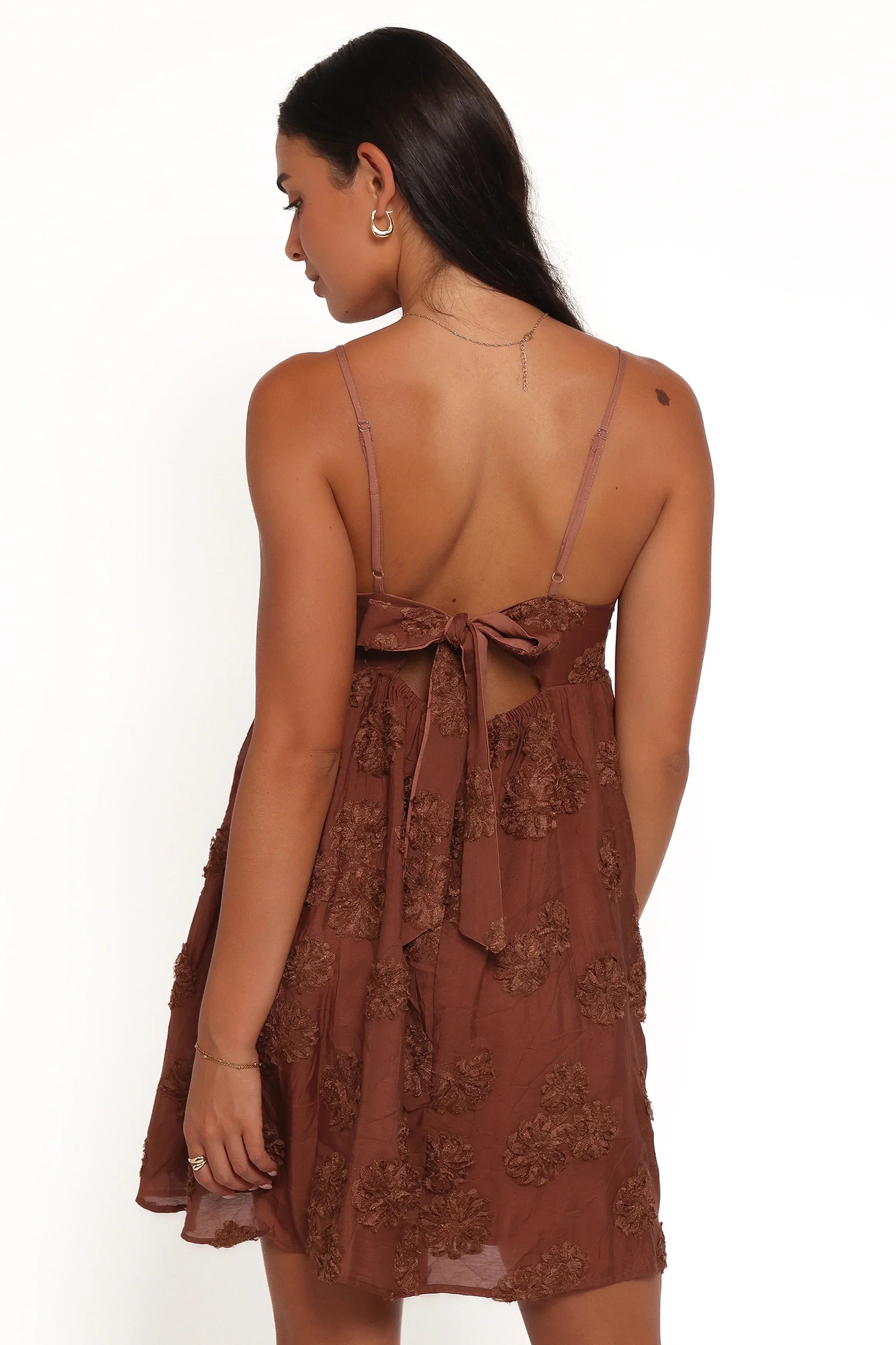 Mini-robe Giana - Marron