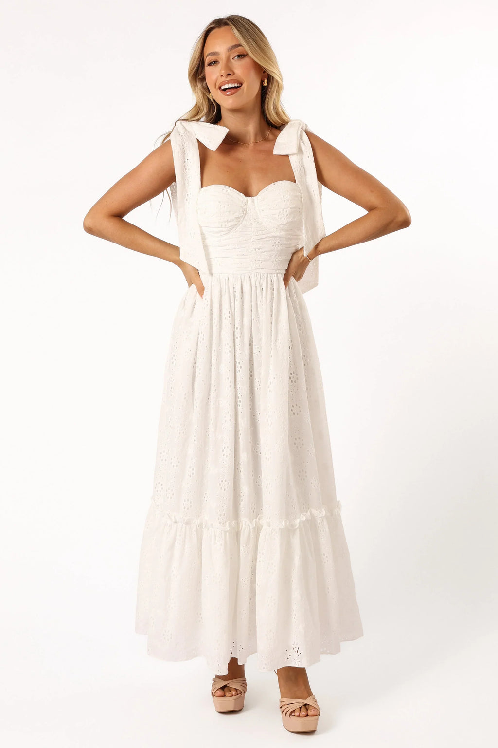 Robe longue Fiora - Blanc