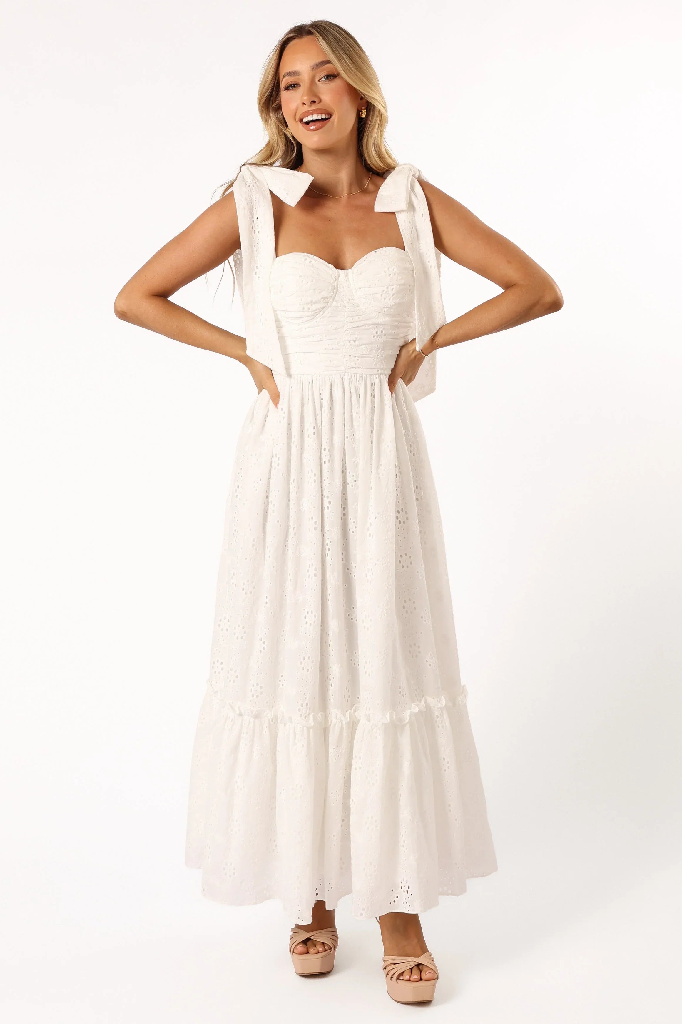 Robe longue Fiora - Blanc