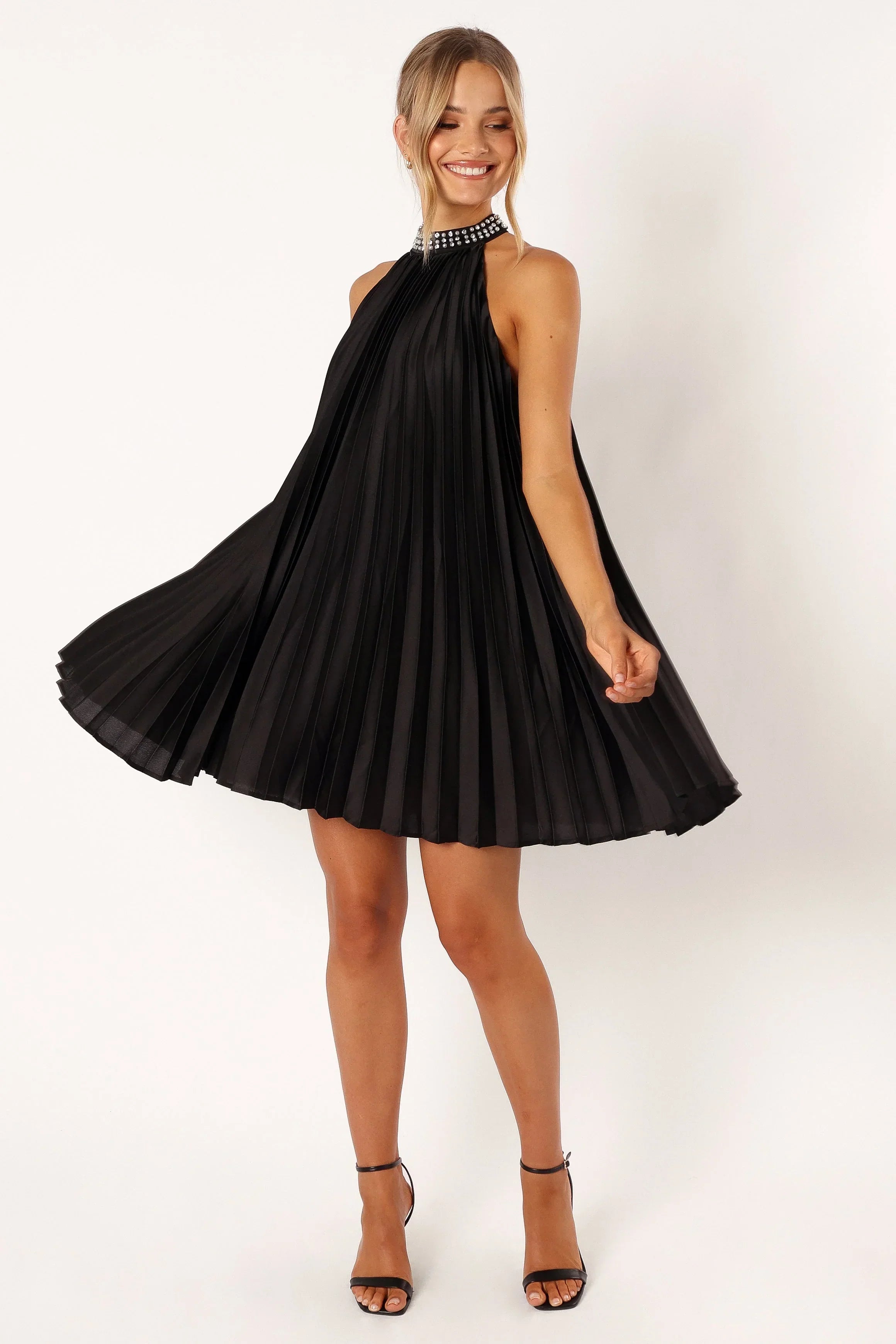 Robe Courte Lizzy Halterneck - Noir